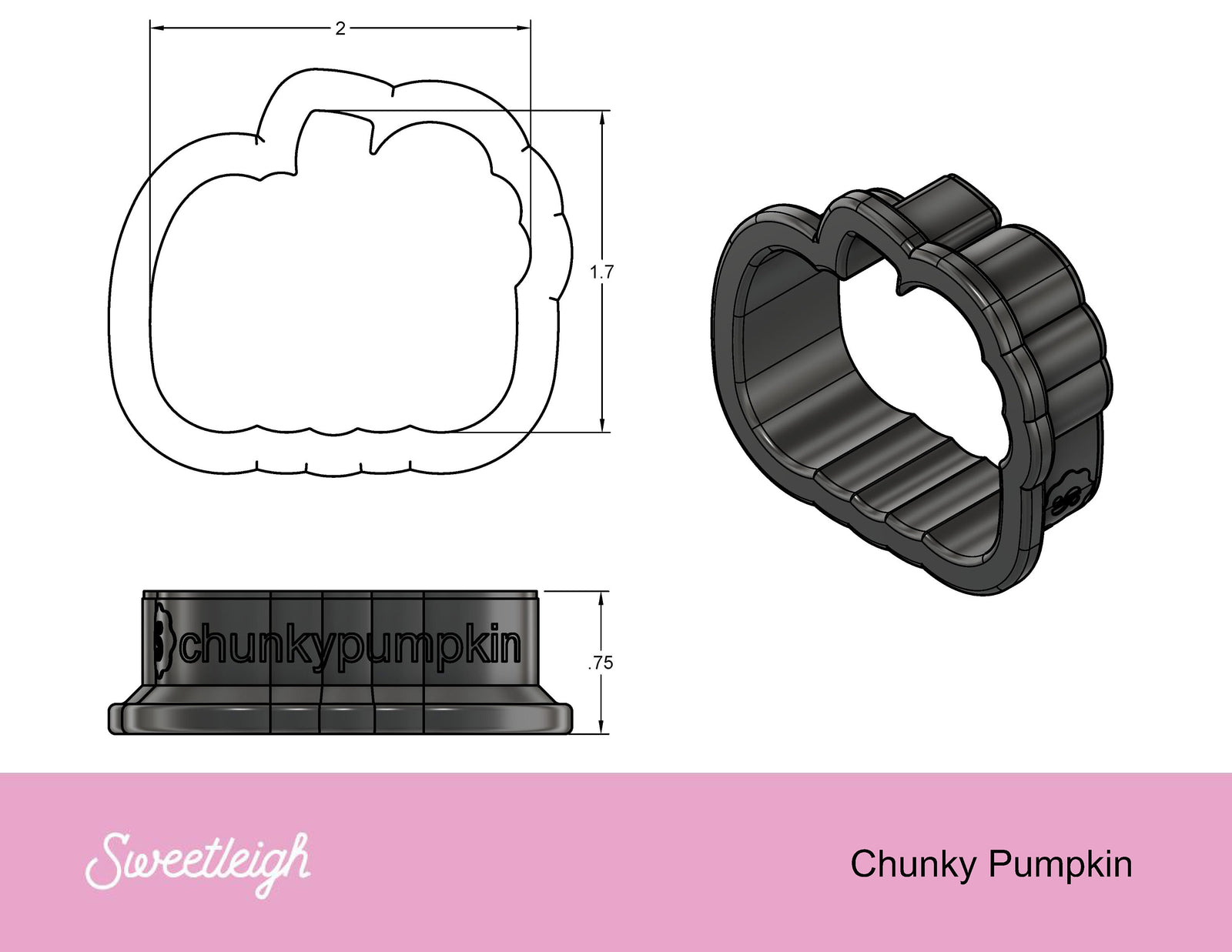 Chunky Pumpkin Cookie Cutter