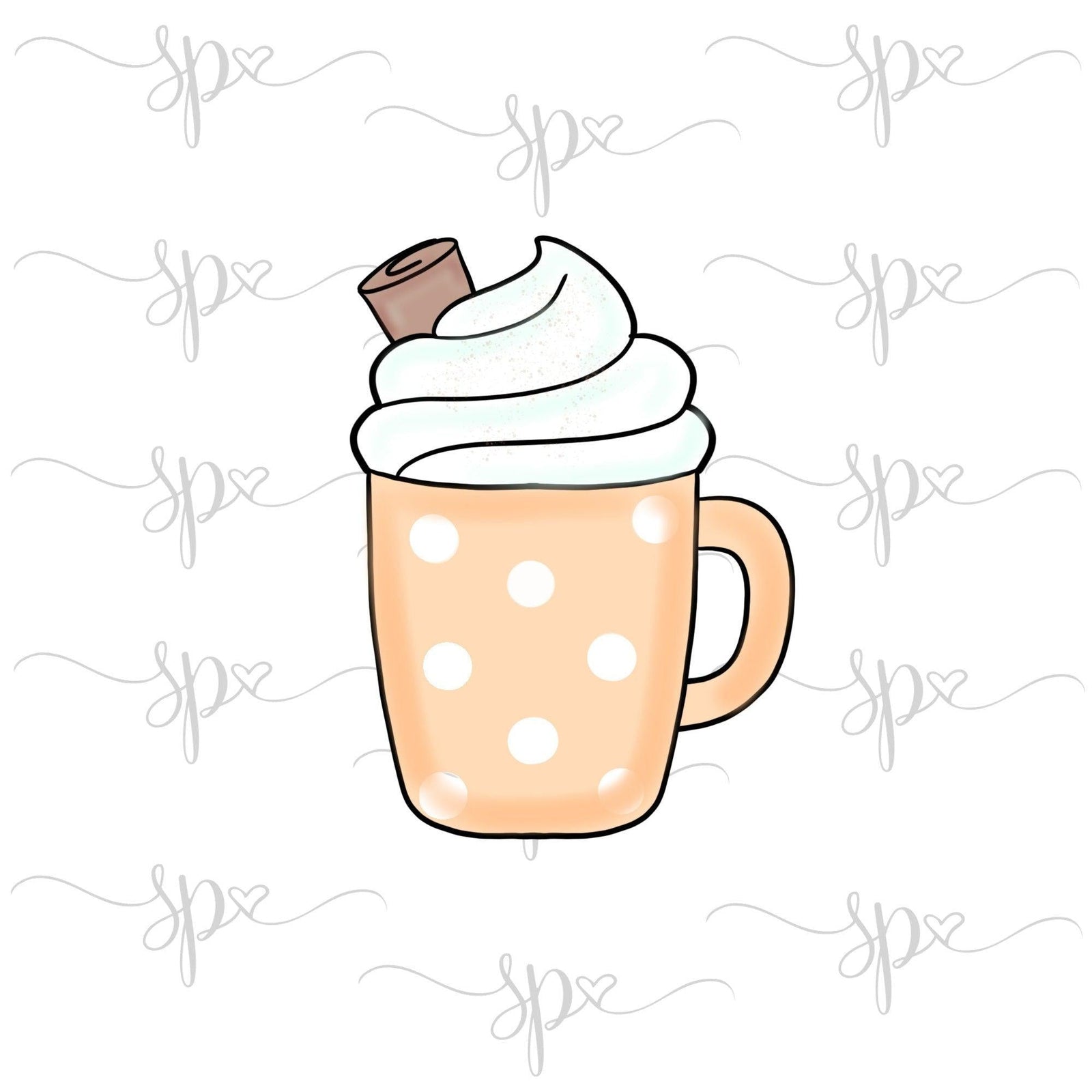 Java Mug with Cinnamon Stick Cookie Cutter - Sweetleigh 