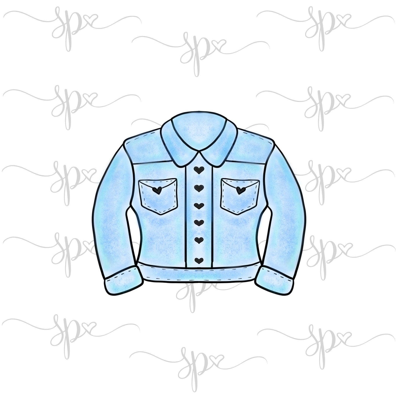 Jean Jacket Cookie Cutter - Sweetleigh 