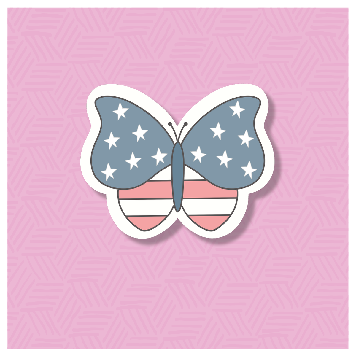 July Butterfly Digital Sticker File