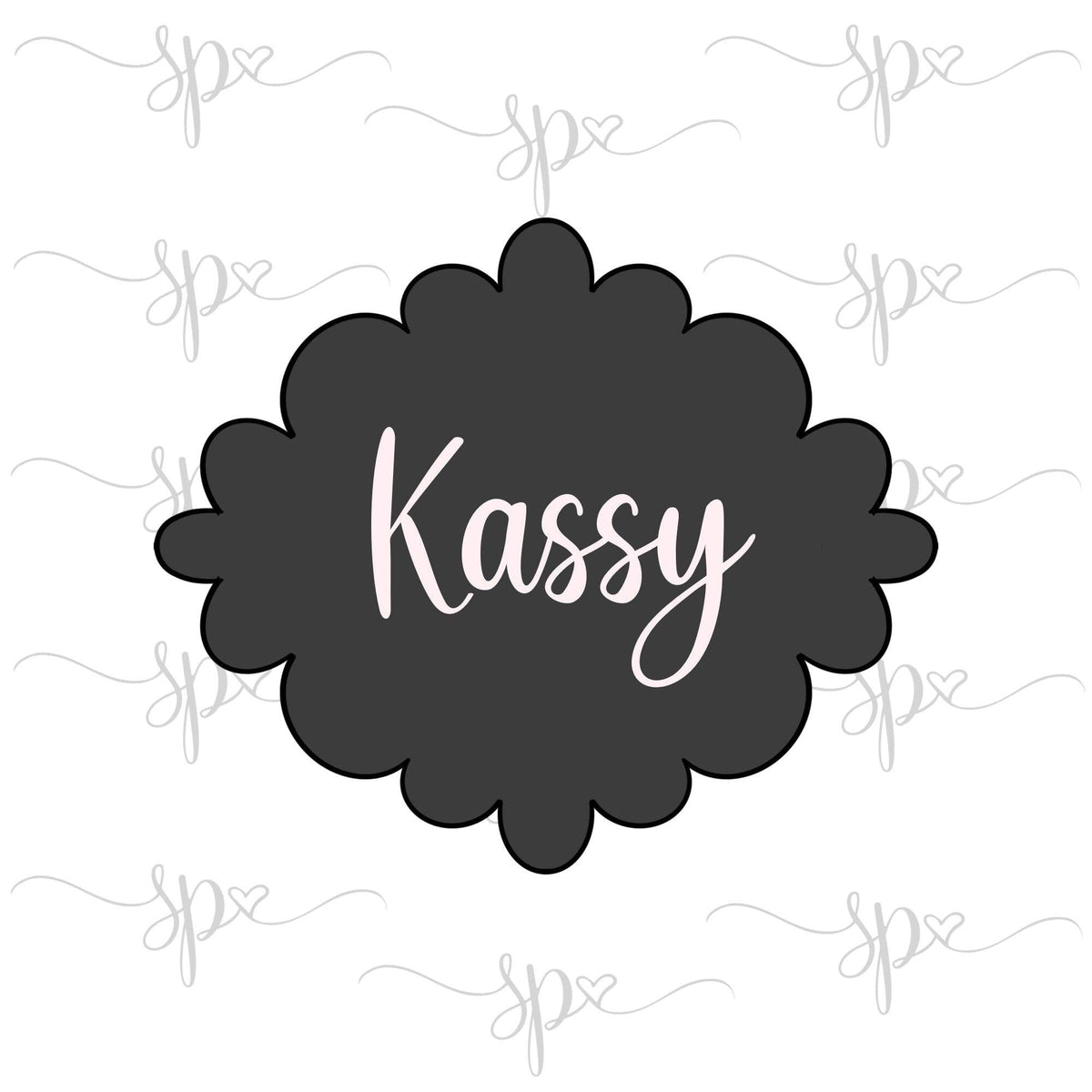 Kassy Plaque Cookie Cutter - Sweetleigh 