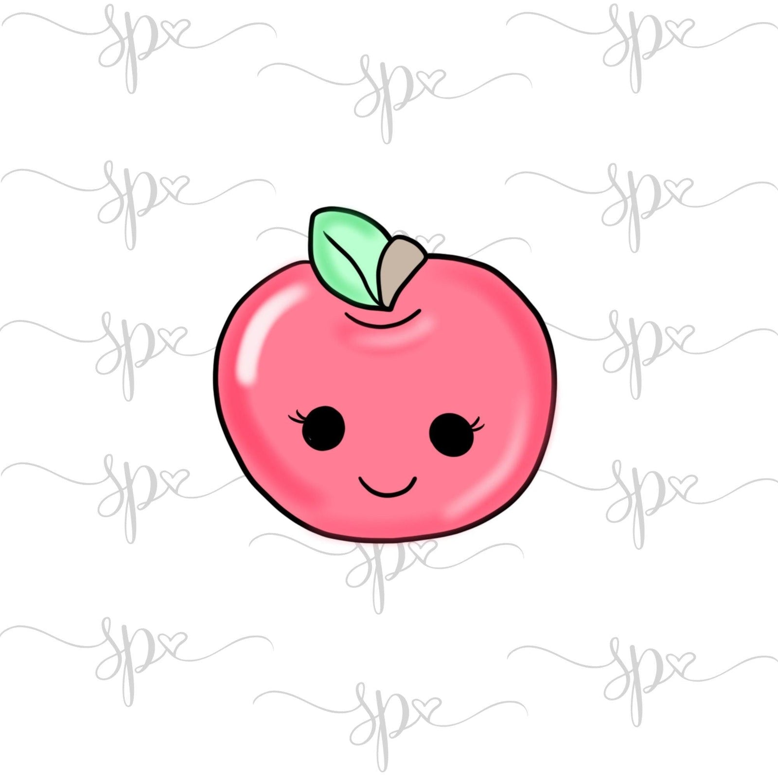 Kawaii Apple Cookie Cutter - Sweetleigh 
