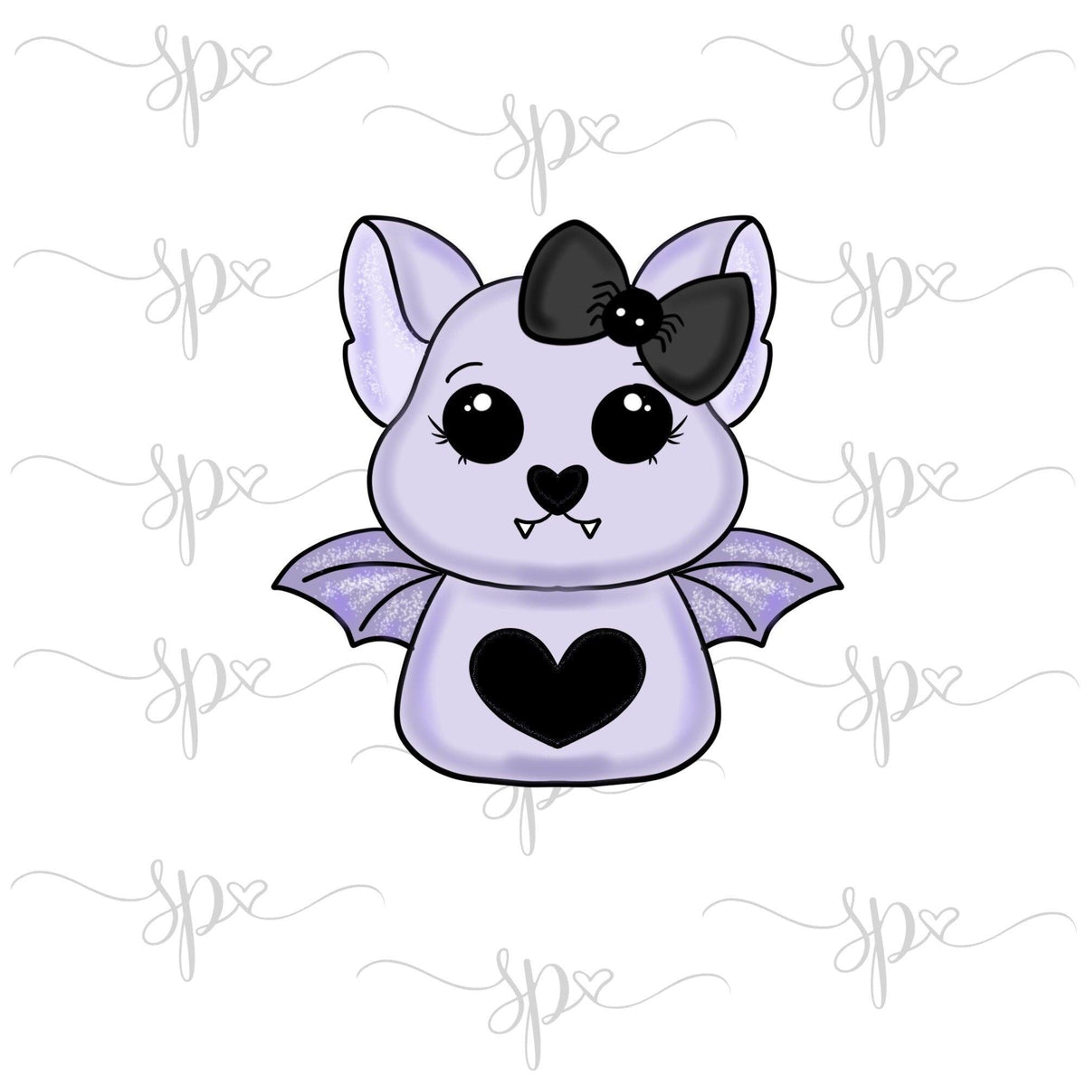 Kawaii Bat with Bow Cookie Cutter - Sweetleigh 