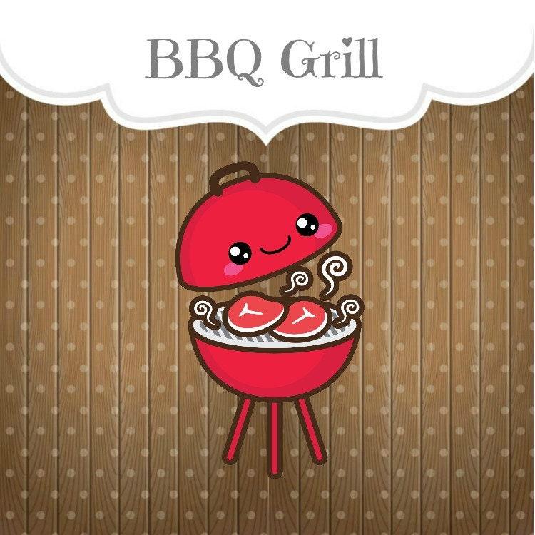 Kawaii BBQ Grill Cookie Cutter - Sweetleigh 