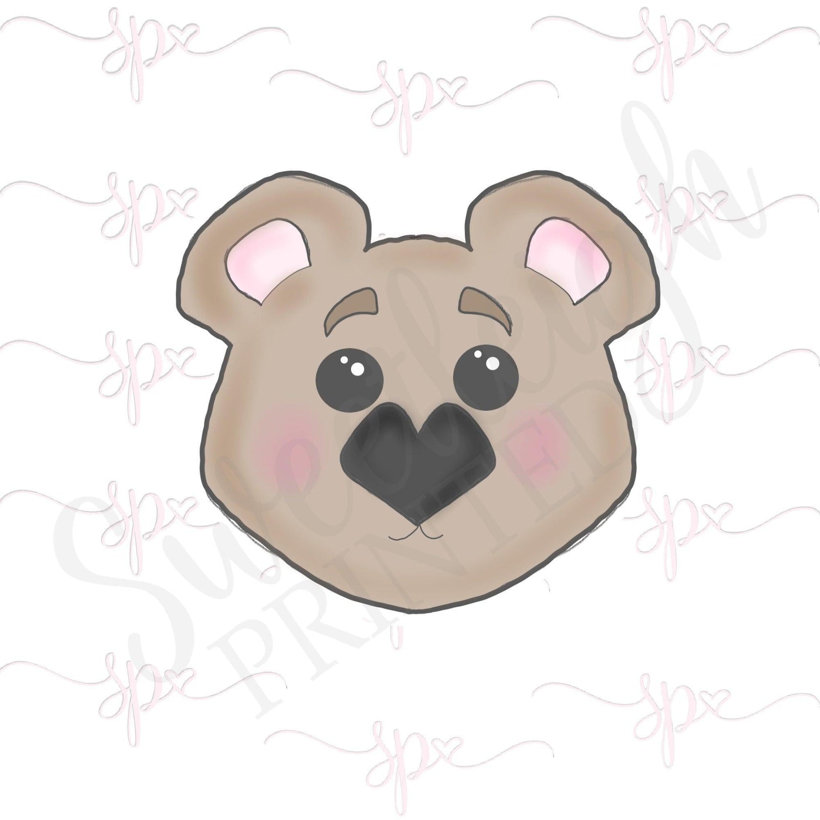 Kawaii Bear Face Cookie Cutter - Sweetleigh 