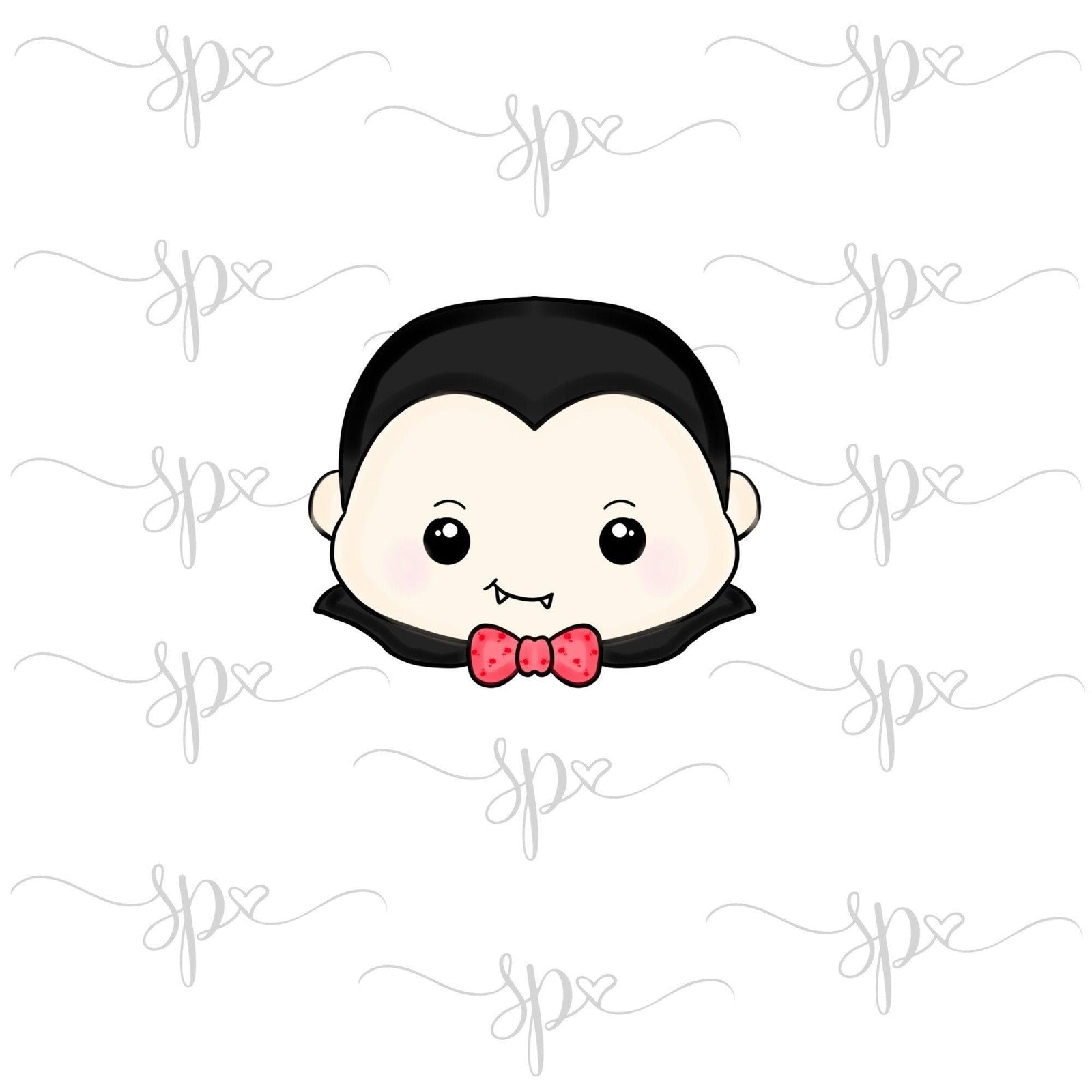 Kawaii Boy Vampire Face Cookie Cutter - Sweetleigh 