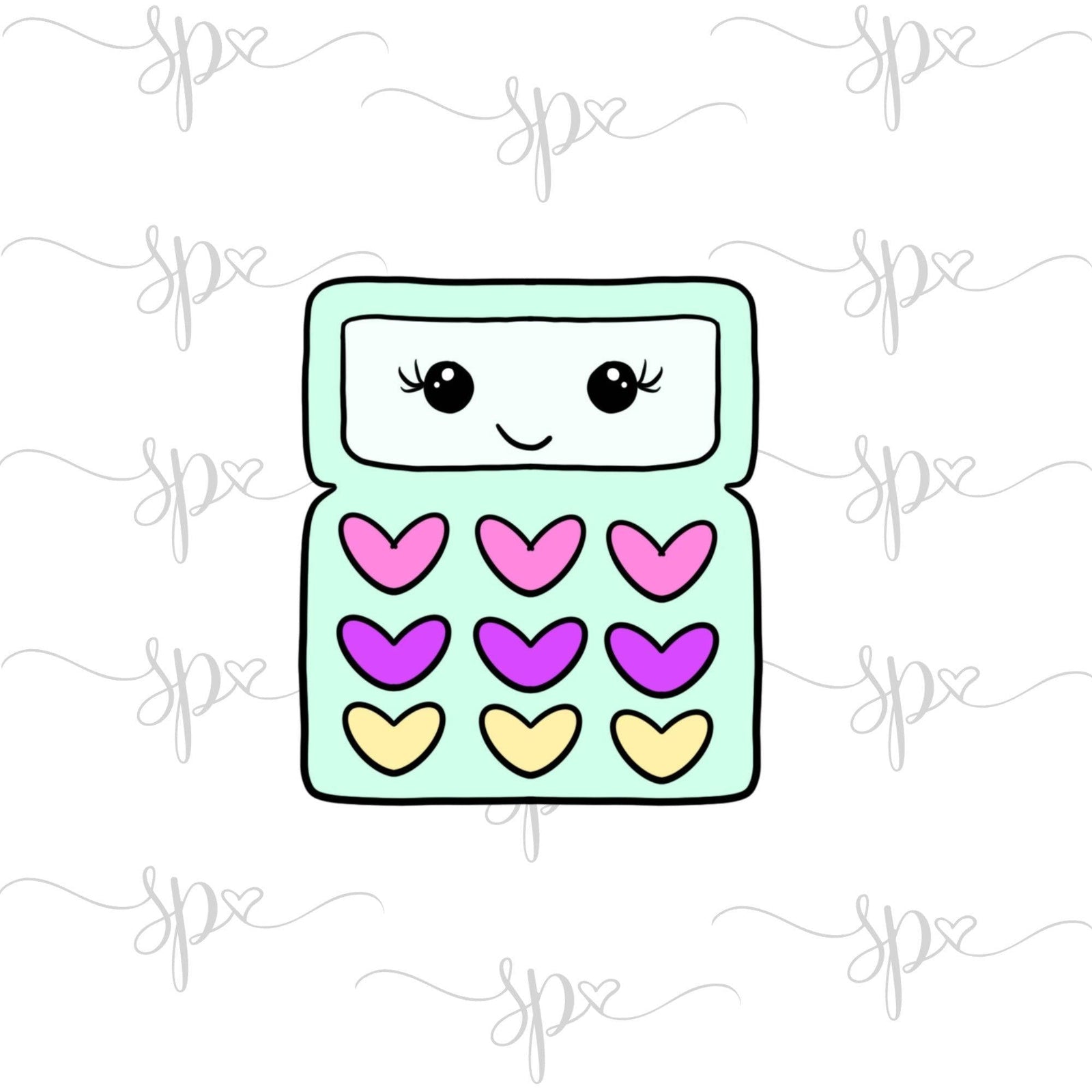 Kawaii Calculator Cookie Cutter - Sweetleigh 