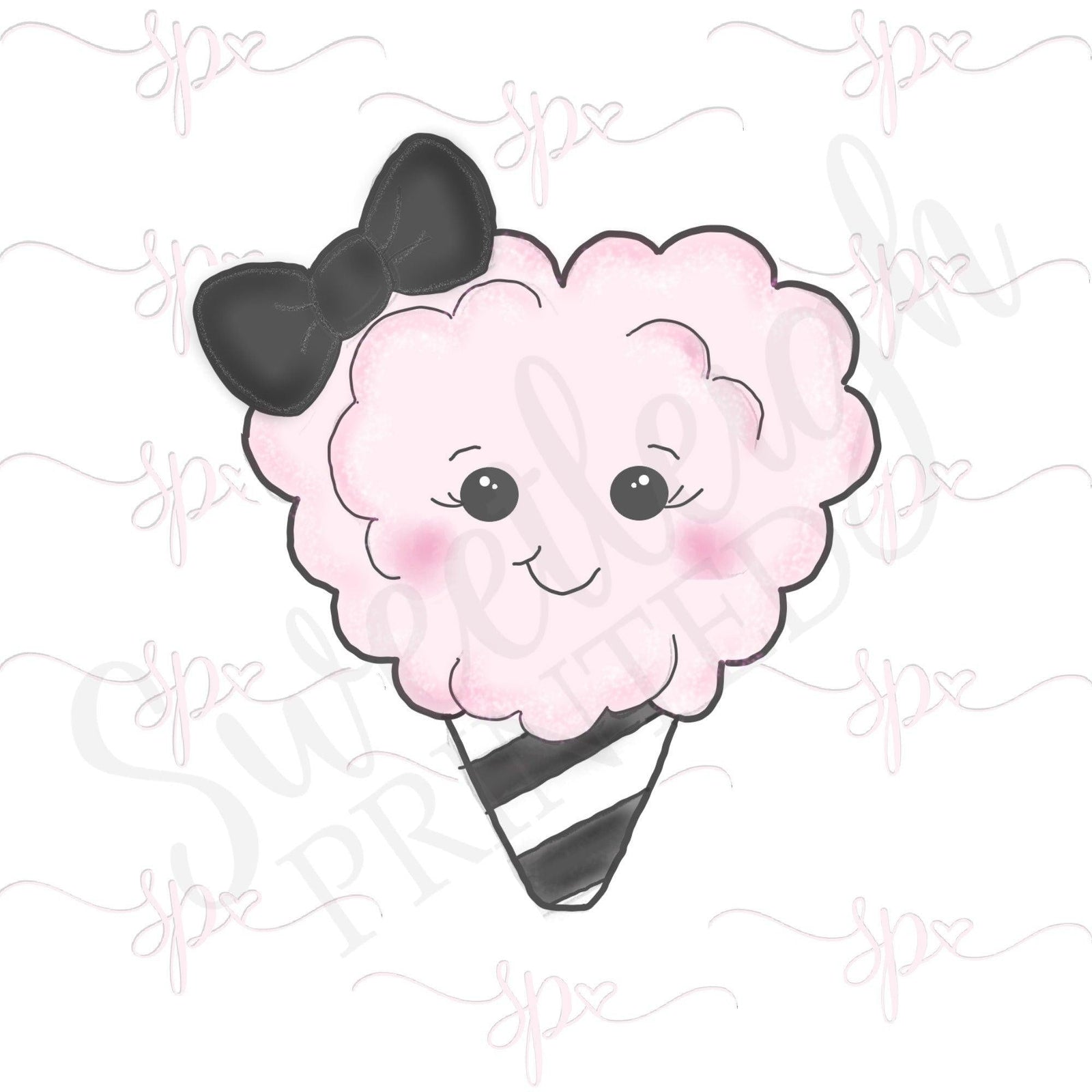 Kawaii Cotton Candy Cookie Cutter - Sweetleigh 