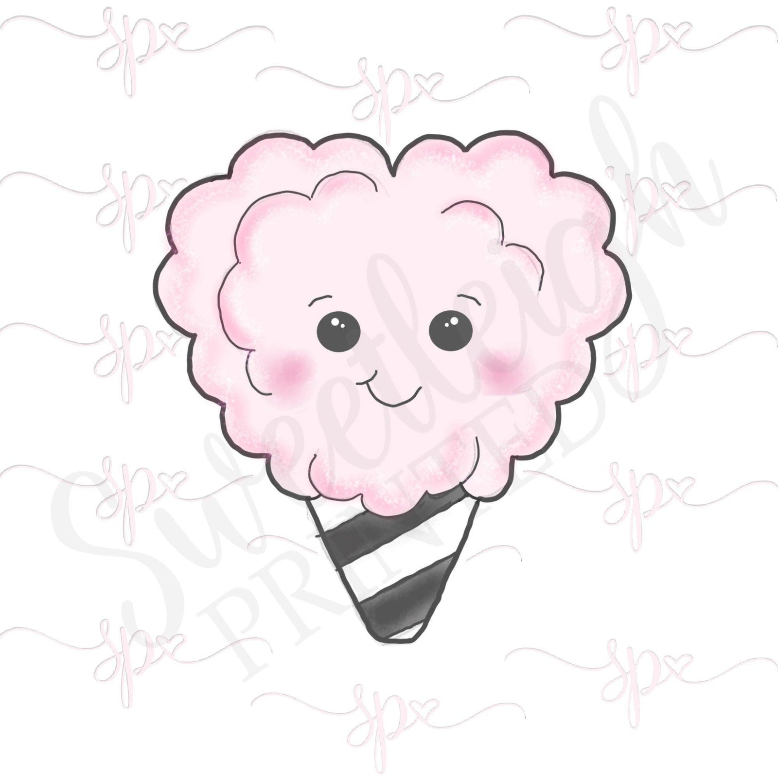 Kawaii Cotton Candy Cookie Cutter - Sweetleigh 