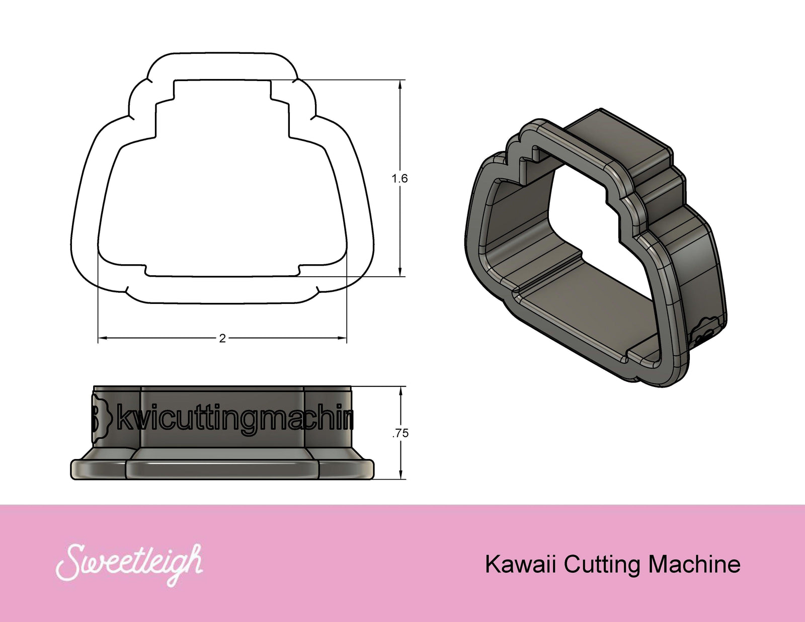 Kawaii Cutting Machine Cookie Cutter - Sweetleigh 