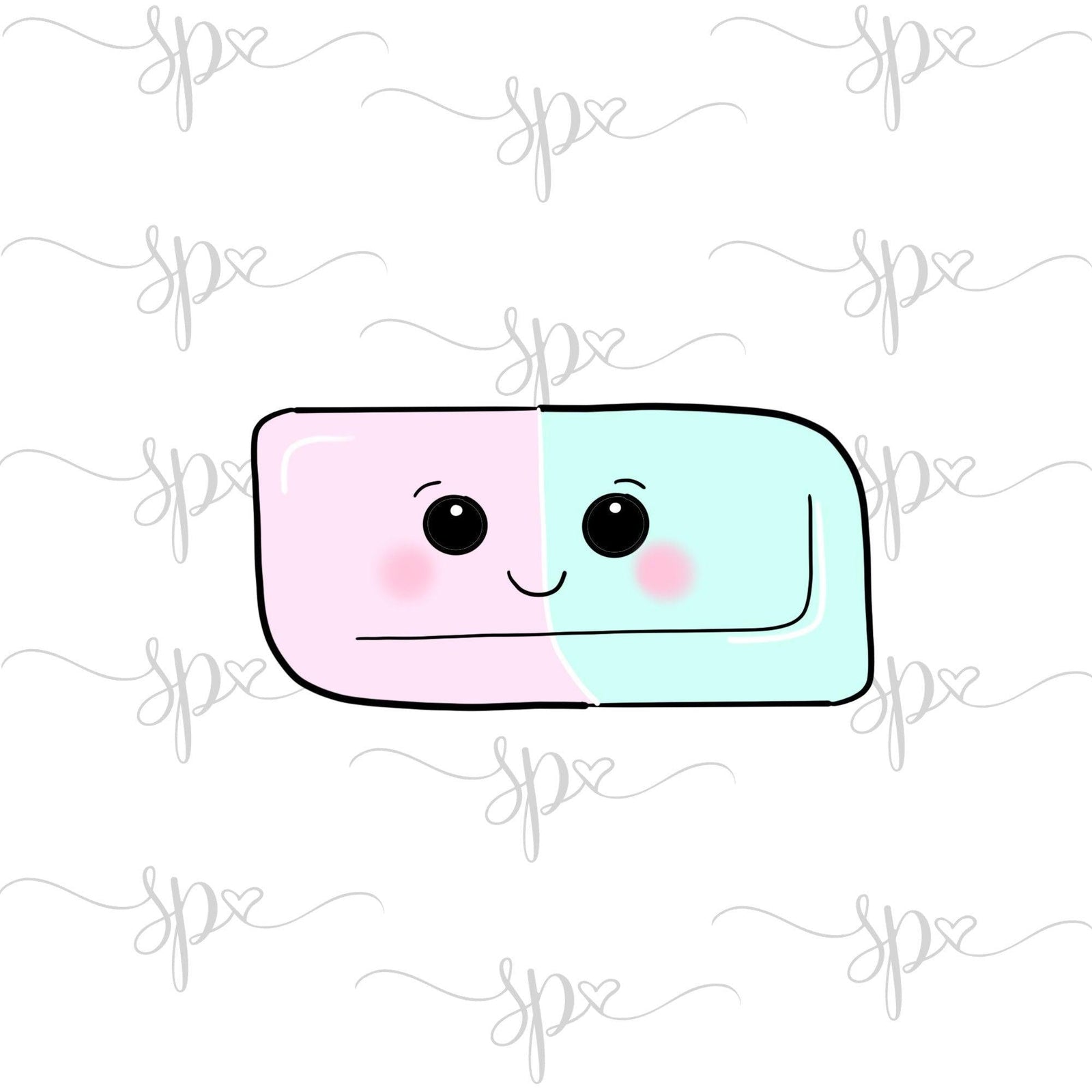 Kawaii Eraser Cookie Cutter - Sweetleigh 