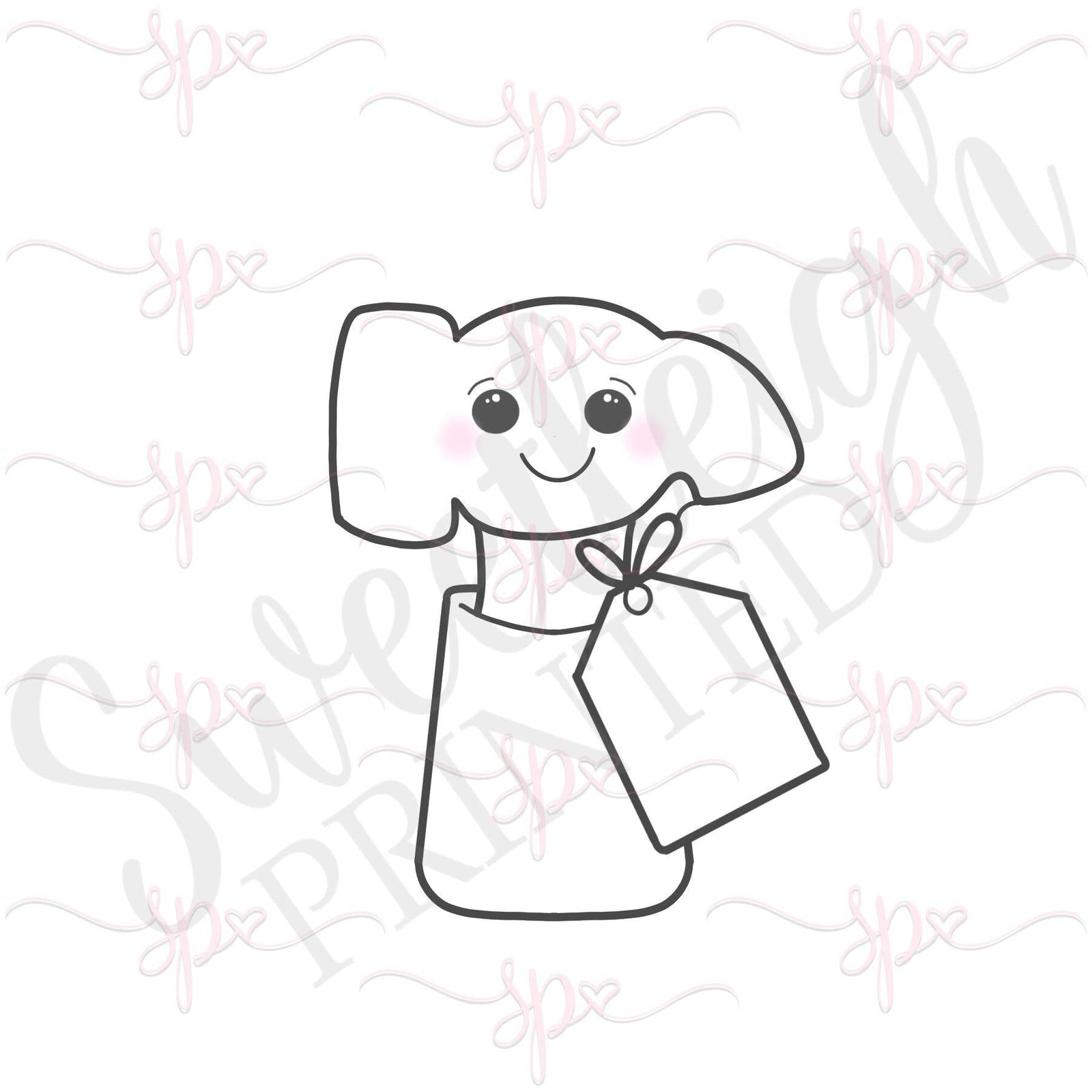 Kawaii Hammer with Tag Cookie Cutter - Sweetleigh 