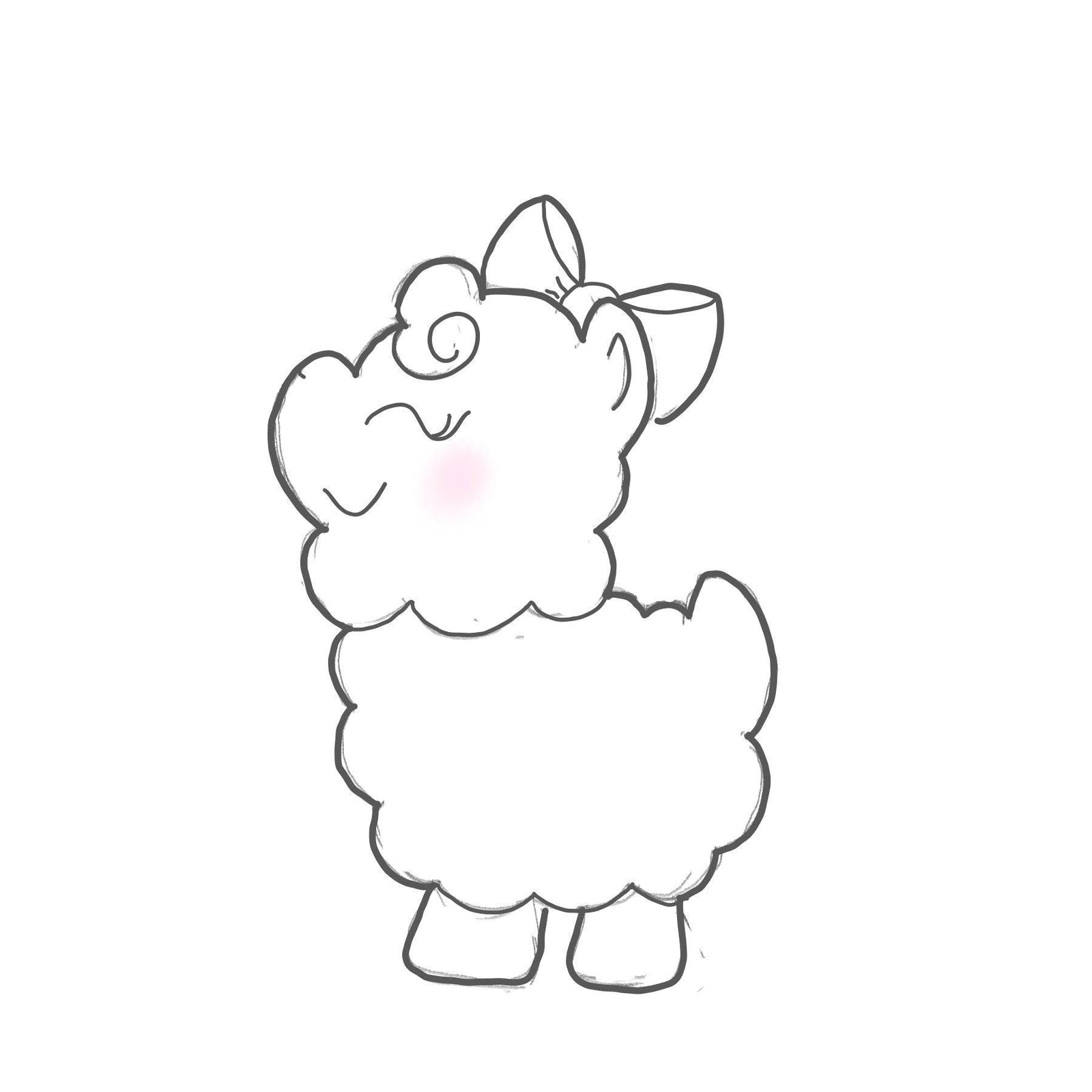 Kawaii Llama Cookie Cutter - Sweetleigh 