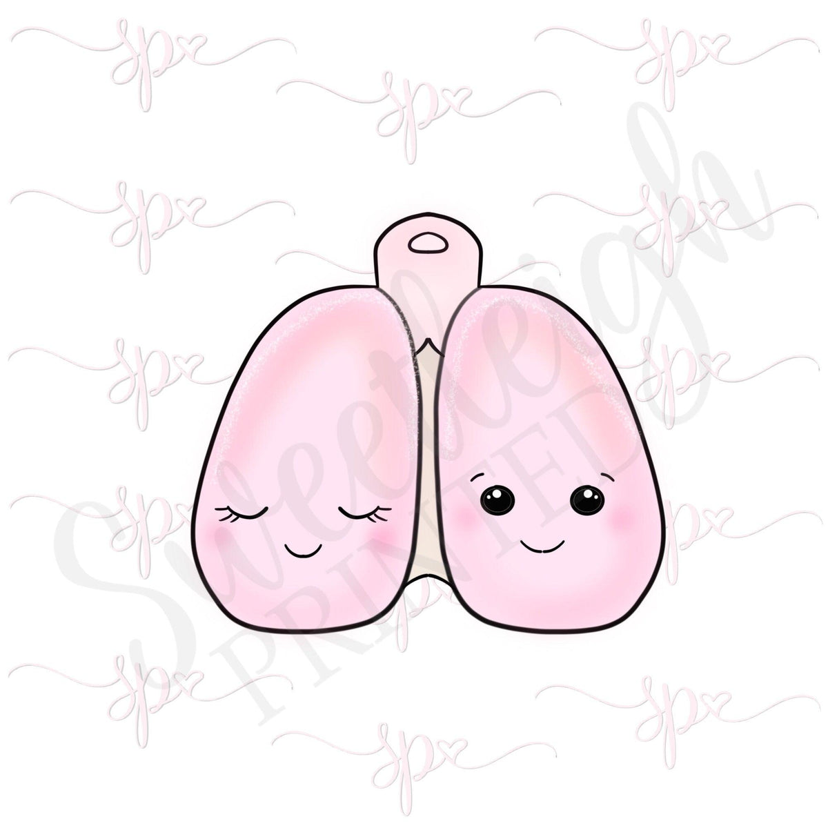 Kawaii Lungs Cookie Cutter - Sweetleigh 