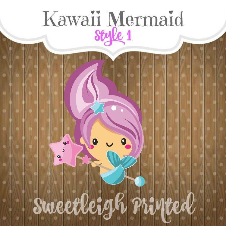 Kawaii Mermaid 1 Cookie Cutter - Sweetleigh 