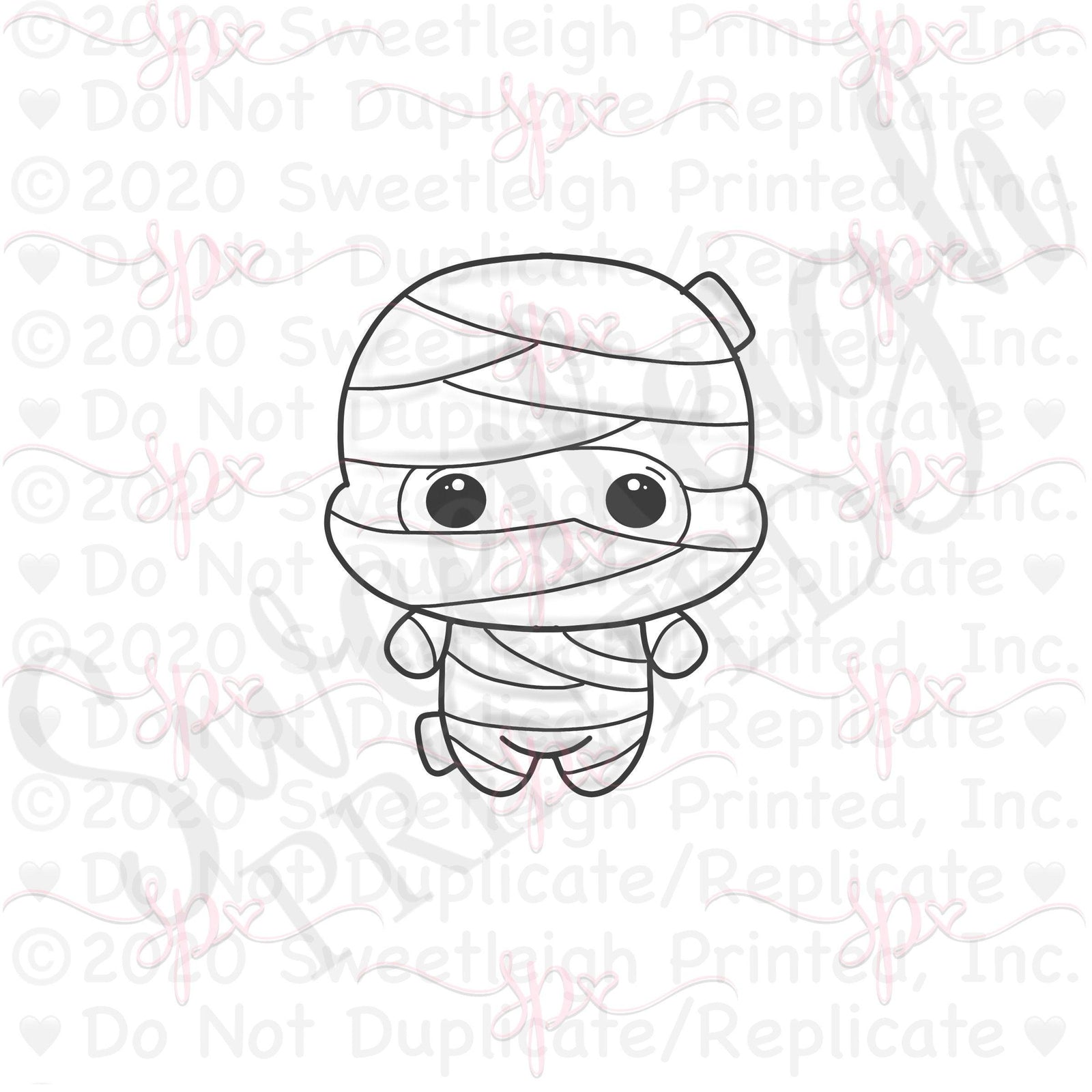Kawaii Mummy Cookie Cutter - Sweetleigh 