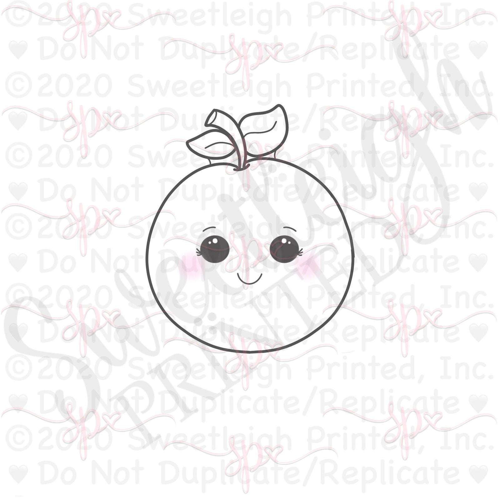 Kawaii Orange 2020 Cookie Cutter - Sweetleigh 