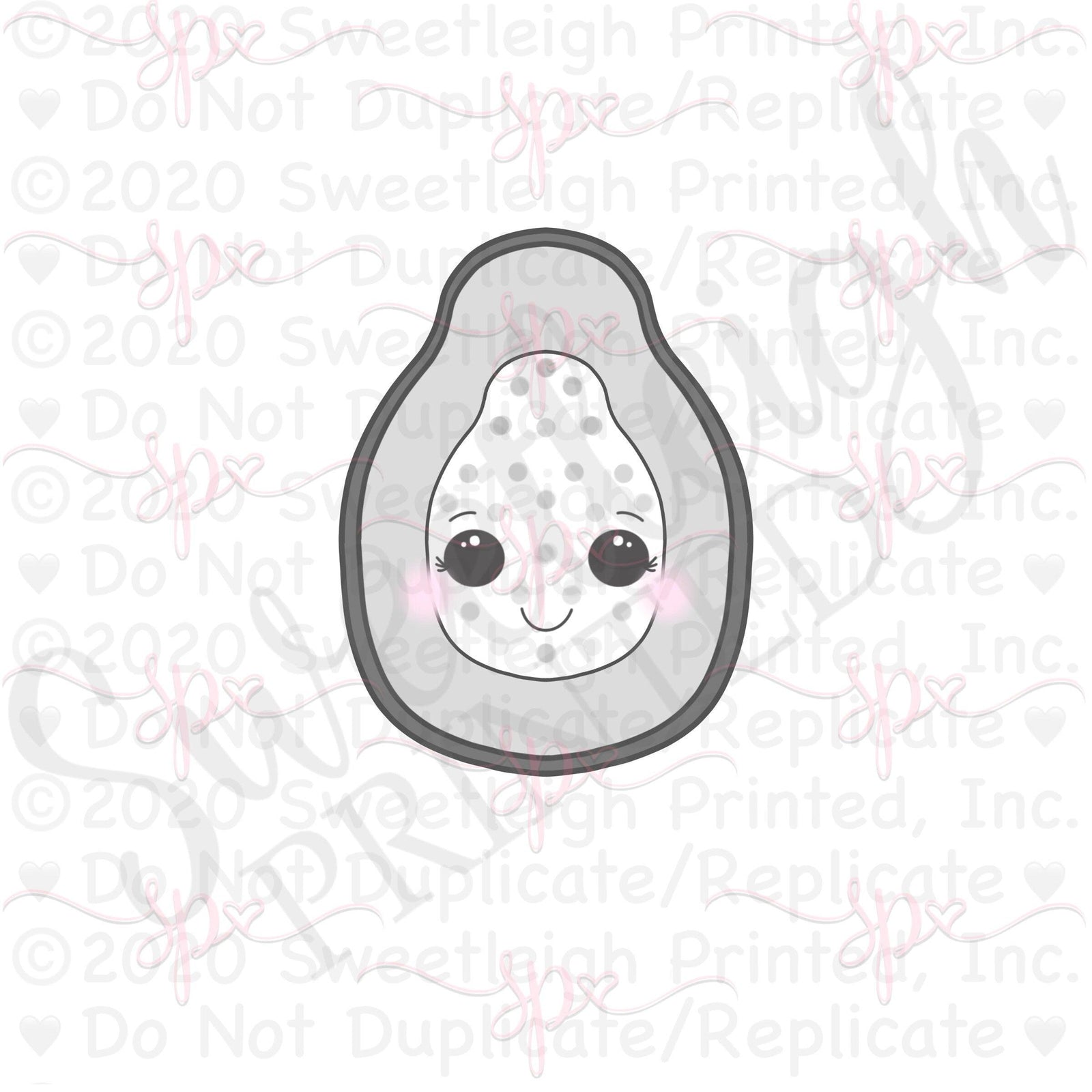 Kawaii Papaya 2020 Cookie Cutter - Sweetleigh 