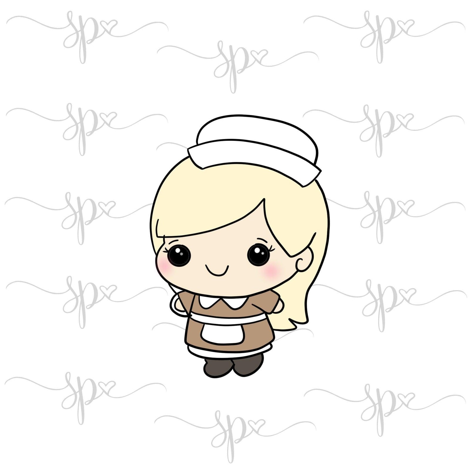 Kawaii Pilgrim Girl Cookie Cutter - Sweetleigh 