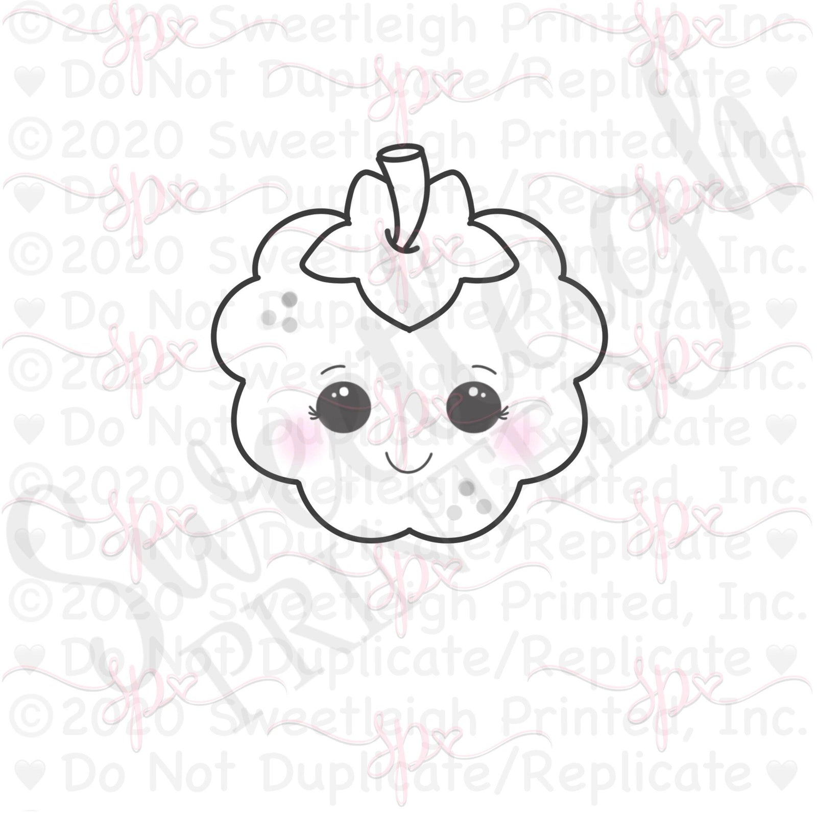 Kawaii Raspberry 2020 Cookie Cutter - Sweetleigh 