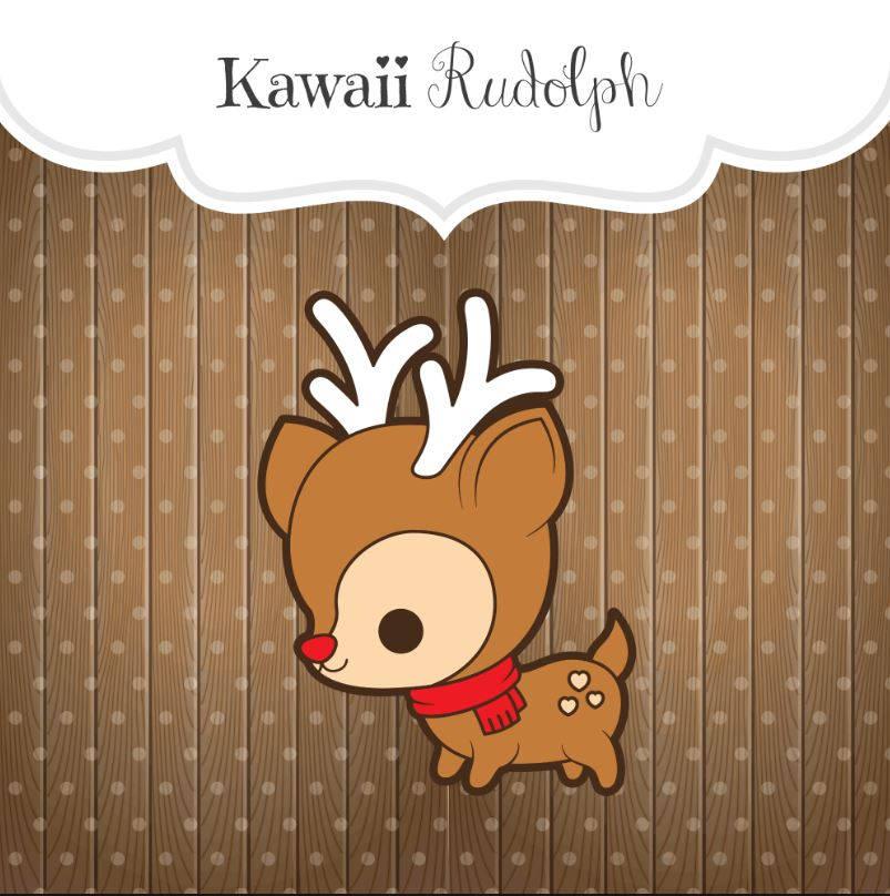 Kawaii Rudolph Cookie Cutter - Sweetleigh 