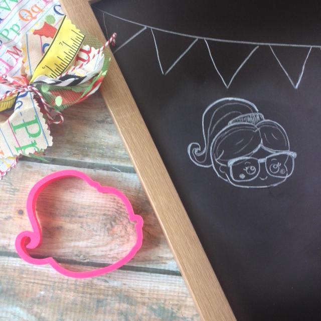 Kawaii Science Girl Cookie Cutter - Sweetleigh 