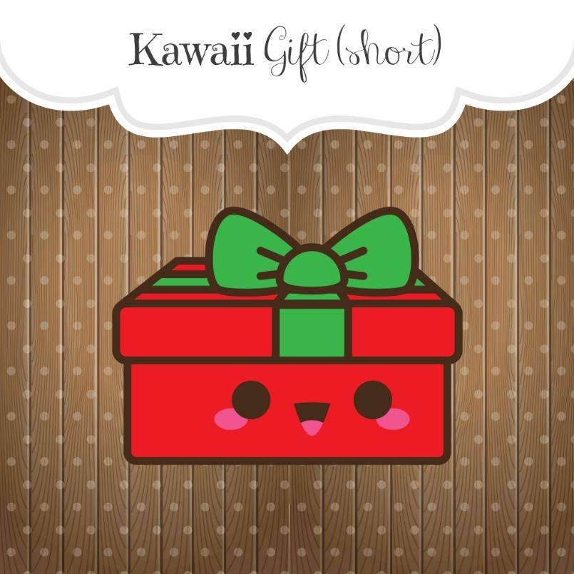 Kawaii Short Gift Cookie Cutter - Sweetleigh 