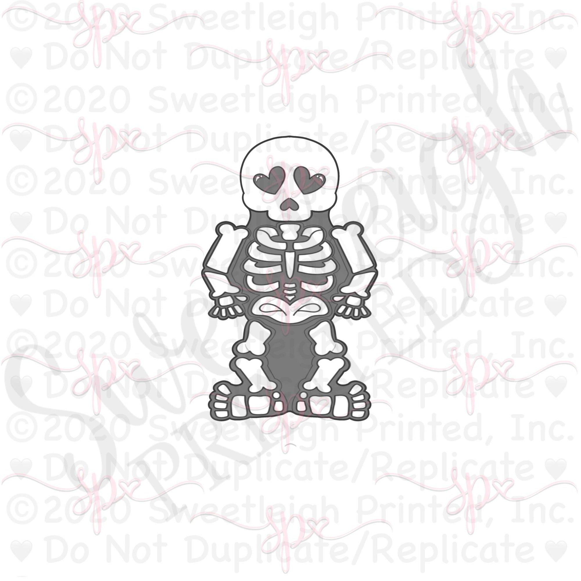 Kawaii Skeleton 2020 Cookie Cutter - Sweetleigh 