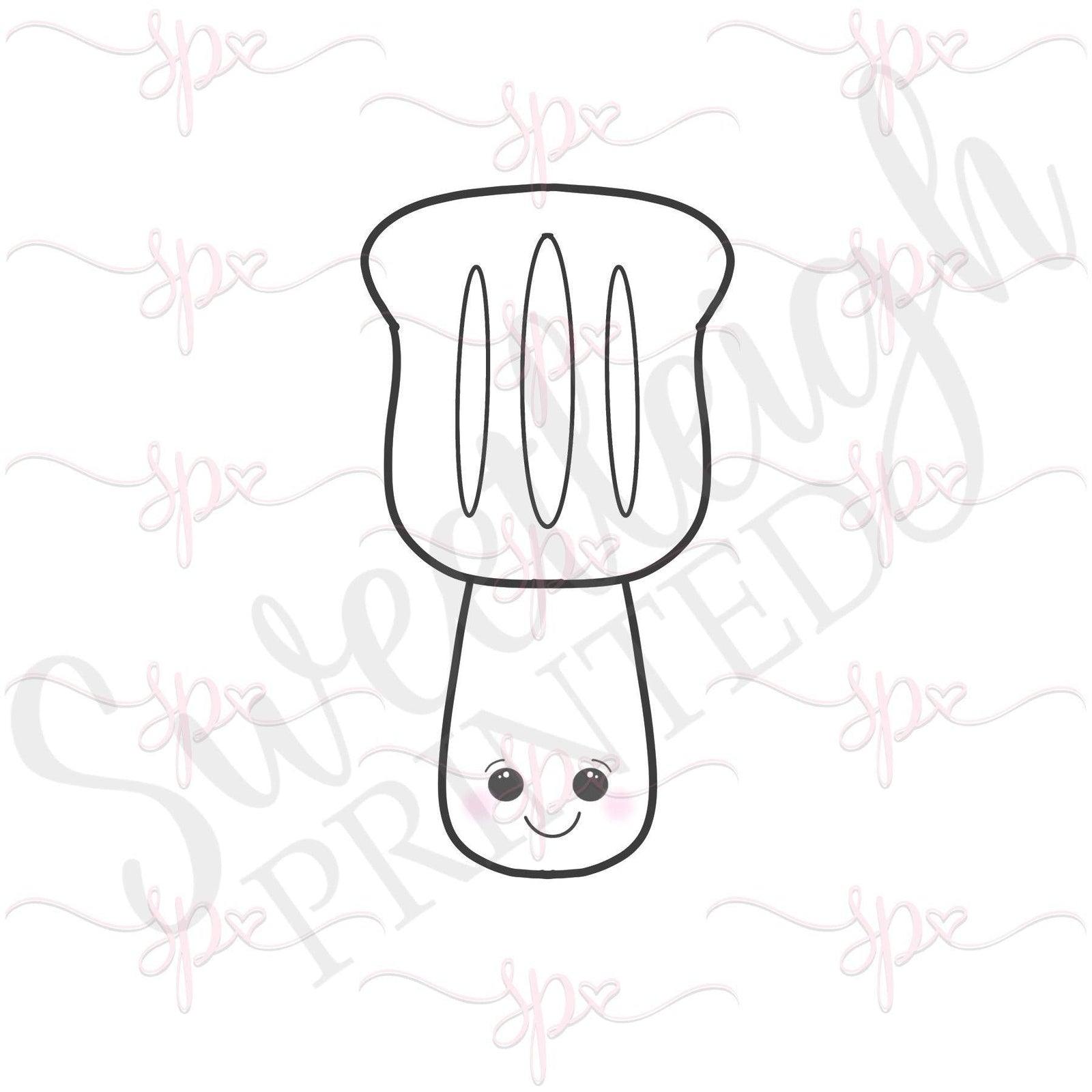 Kawaii Spatula Cookie Cutter - Sweetleigh 