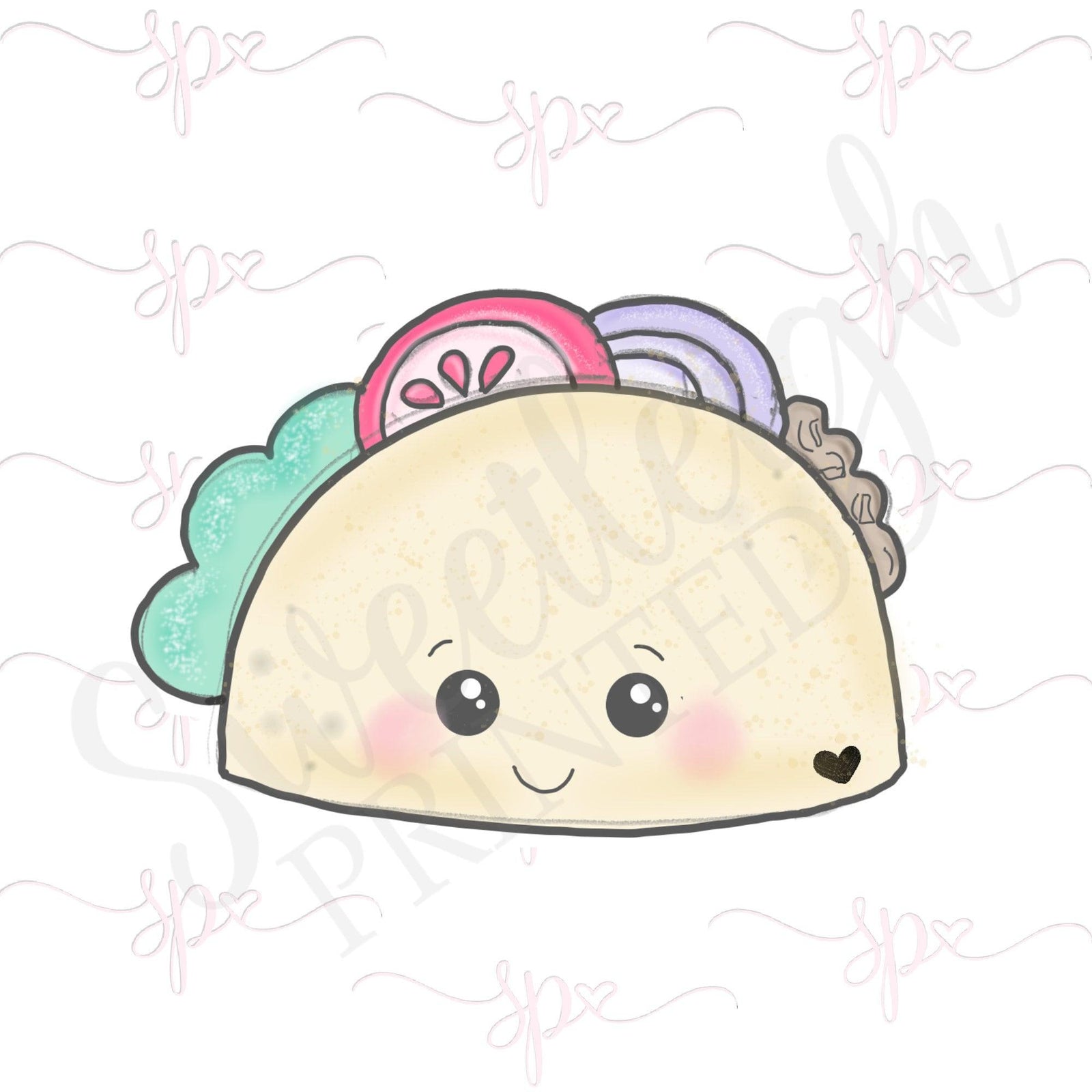 Kawaii Taco Cookie Cutter - Sweetleigh 