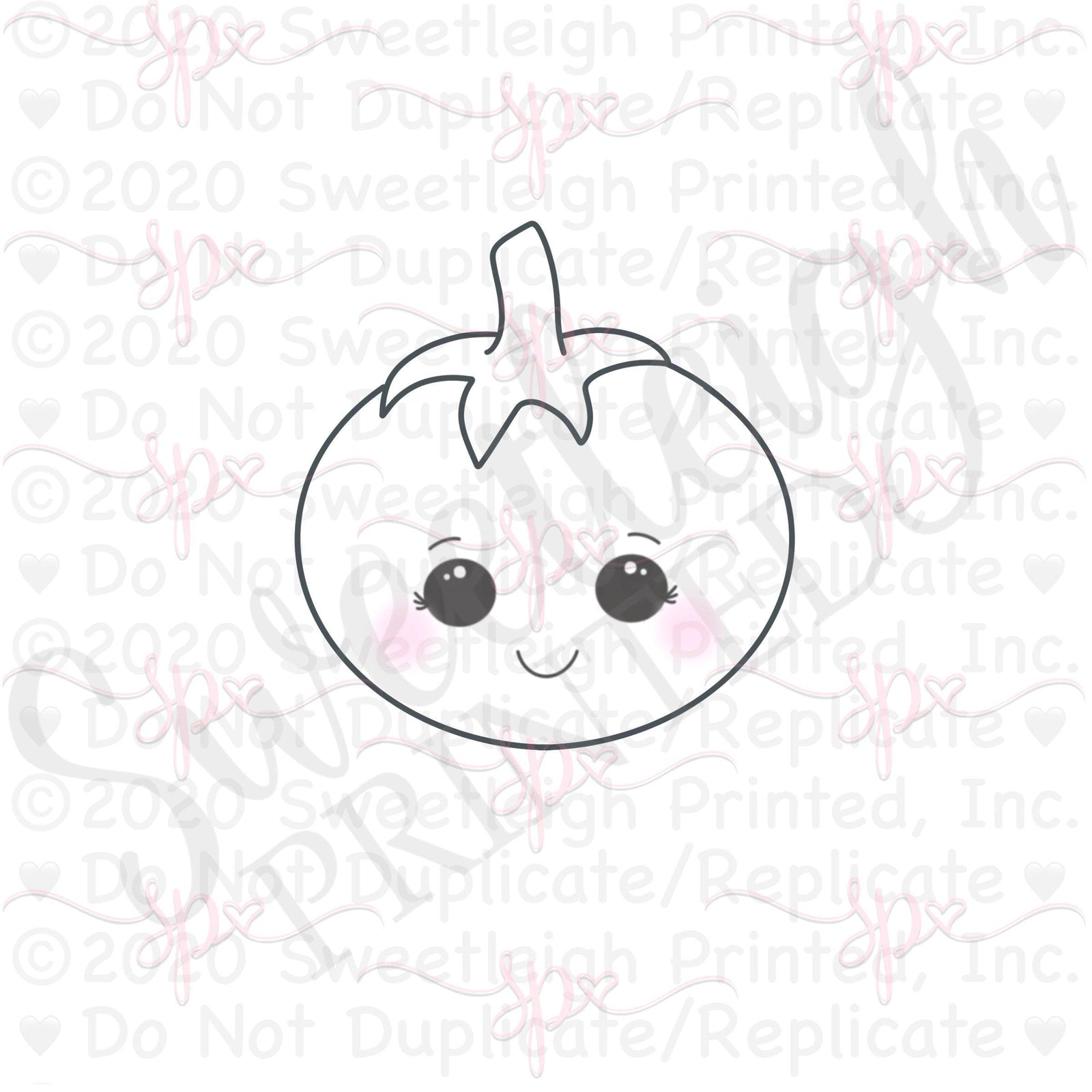 Kawaii Tomato Cookie Cutter - Sweetleigh 