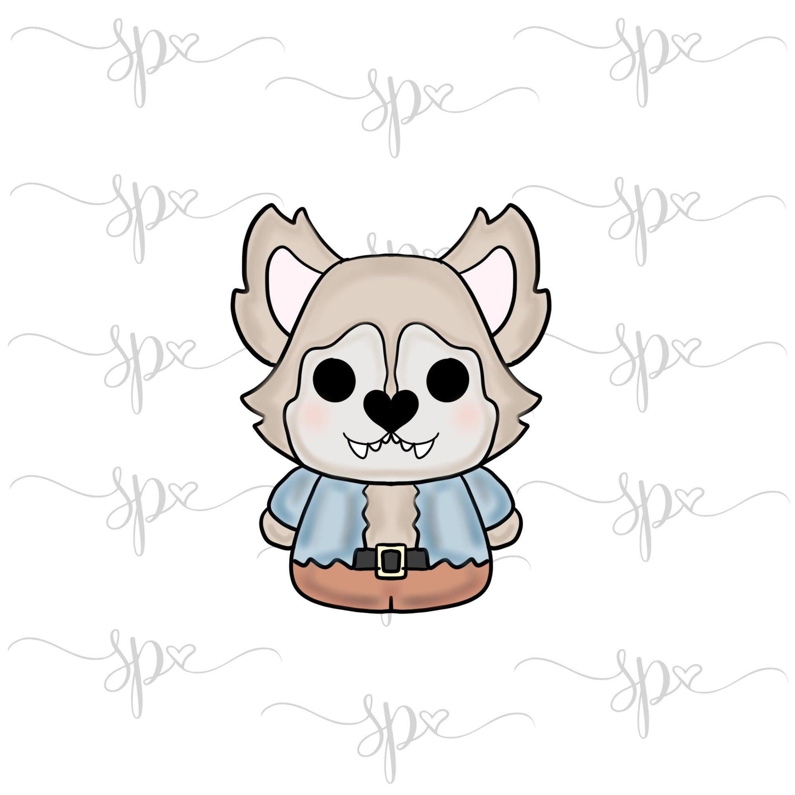 Kawaii Werewolf Cookie Cutter - Sweetleigh 