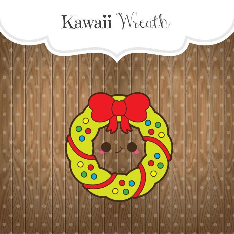 Kawaii Wreath Cookie Cutter - Sweetleigh 