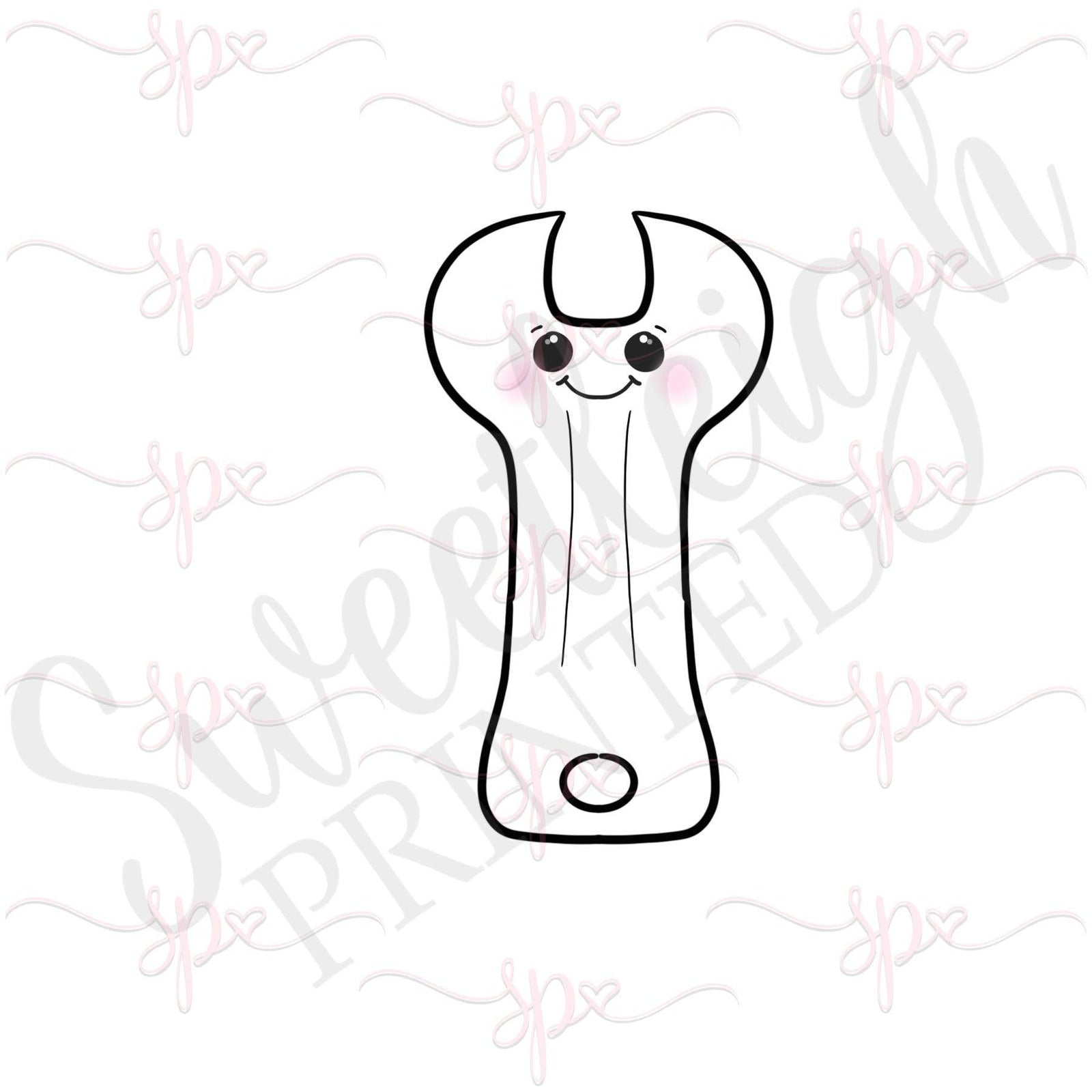 Kawaii Wrench Cookie Cutter - Sweetleigh 