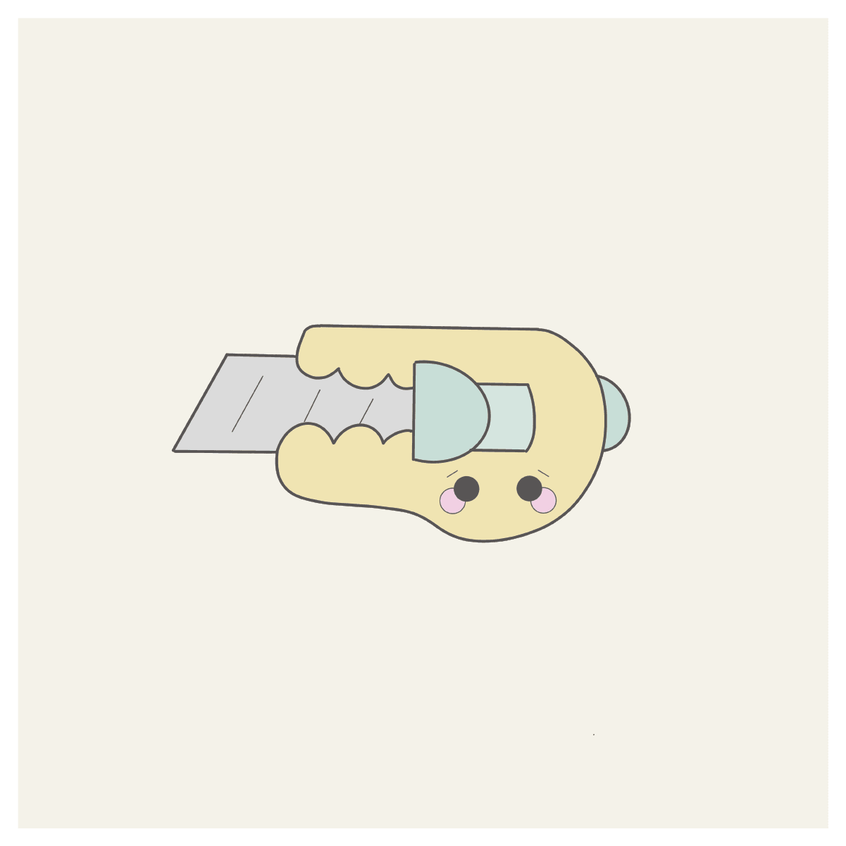 Kawaii X-Acto Knife Cookie Cutter - Sweetleigh 