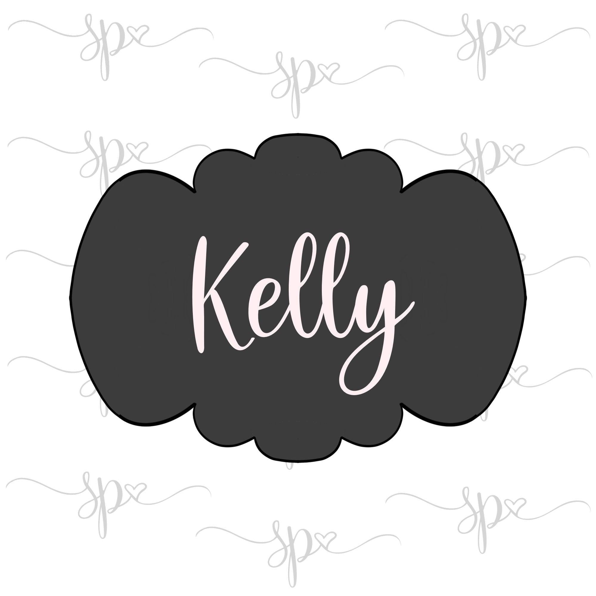 Kelly Plaque Cookie Cutter - Sweetleigh 