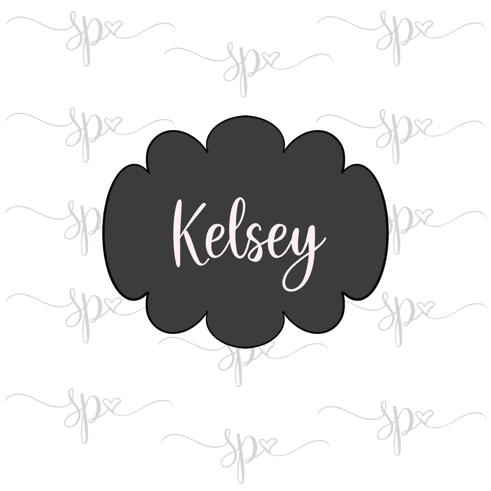 Kelsey Plaque Cookie Cutter - Sweetleigh 