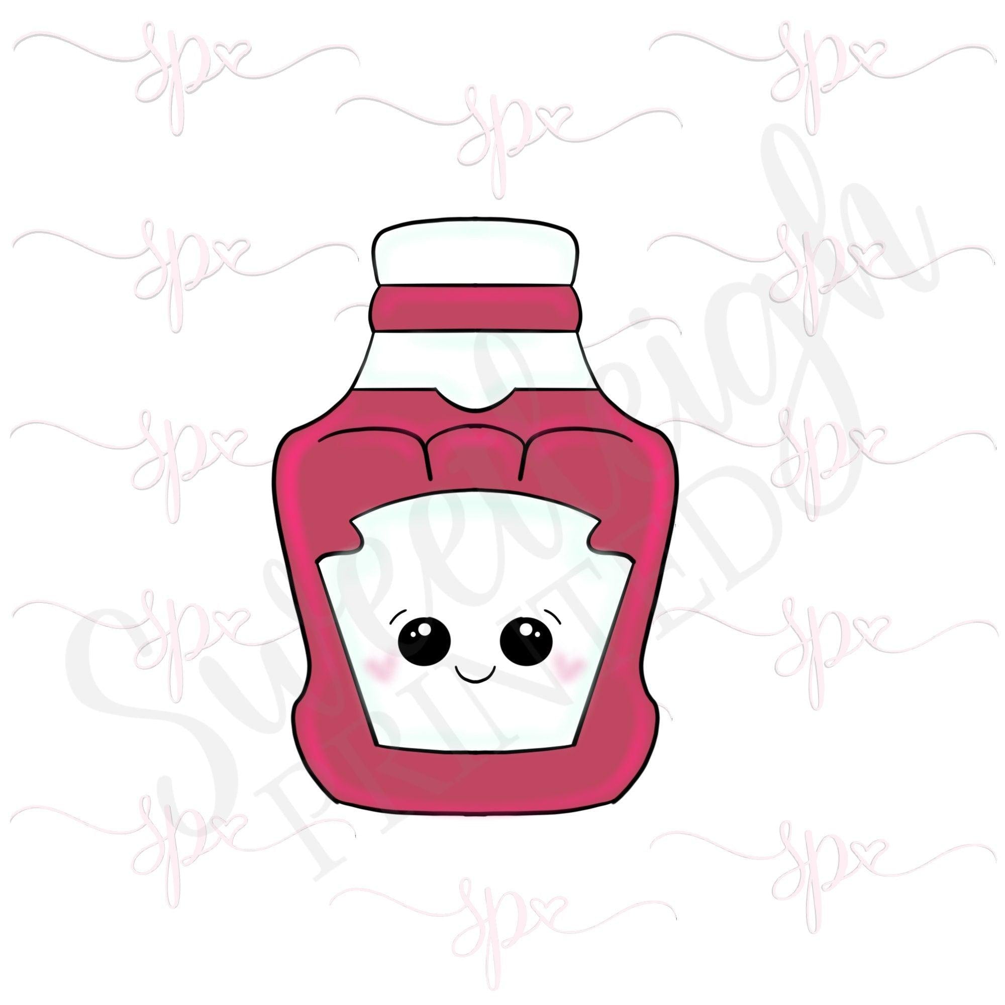 Ketchup Bottle Cookie Cutter - Sweetleigh 