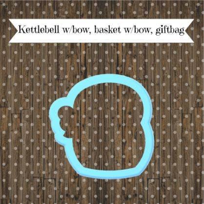 Kettlebell 2 with Bow Cookie Cutter - Sweetleigh 