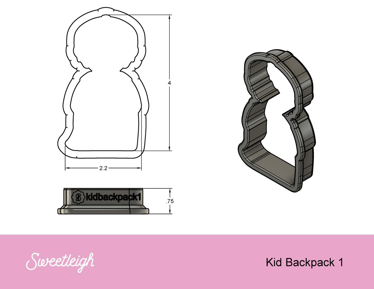 Kid Backpack 1 Cookie Cutter