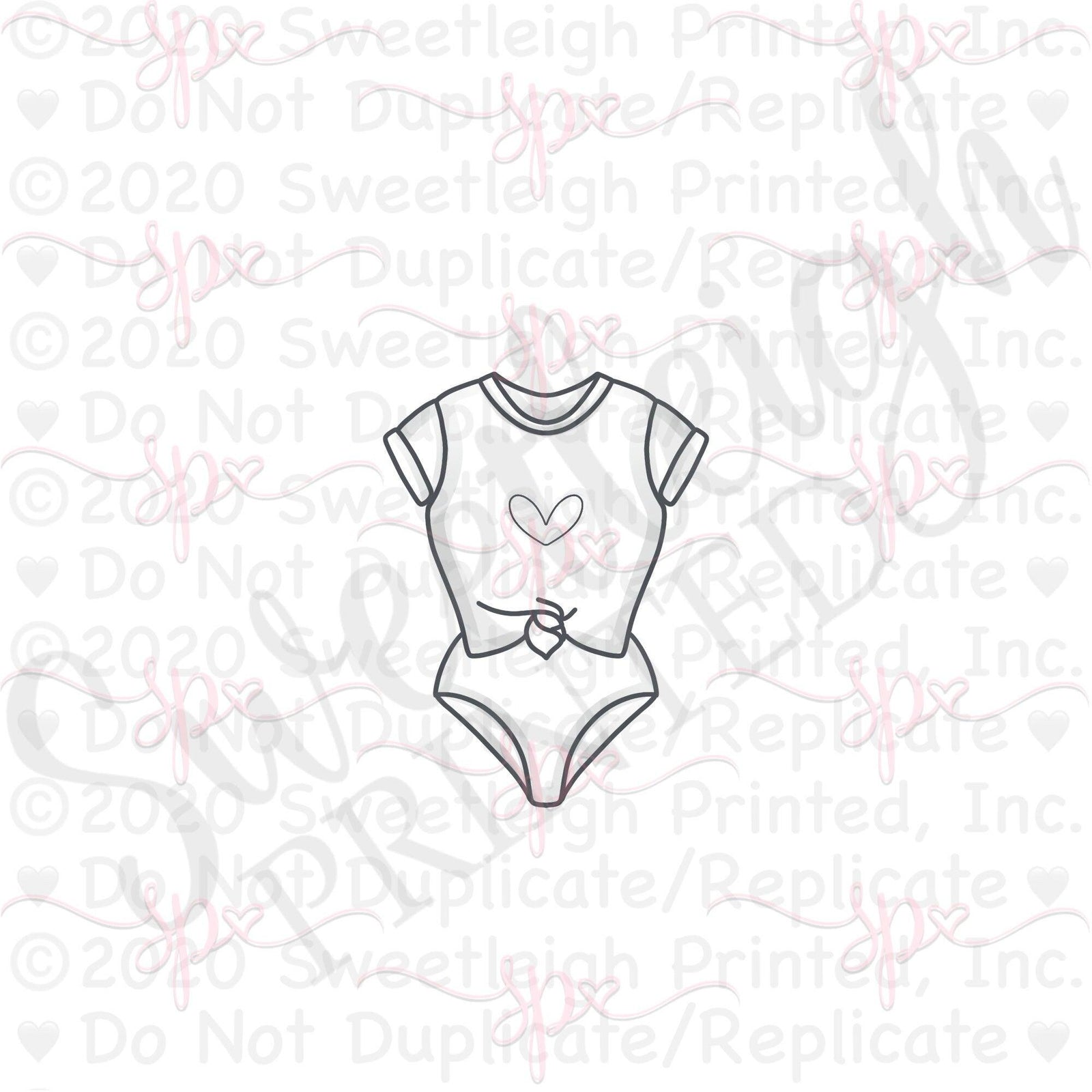 Knotted Tee Bathing Suit Cookie Cutter - Sweetleigh 