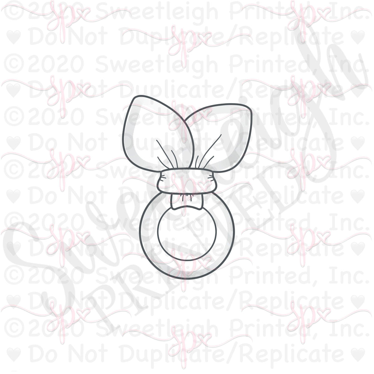Knotted Teething Ring Cookie Cutter - Sweetleigh 