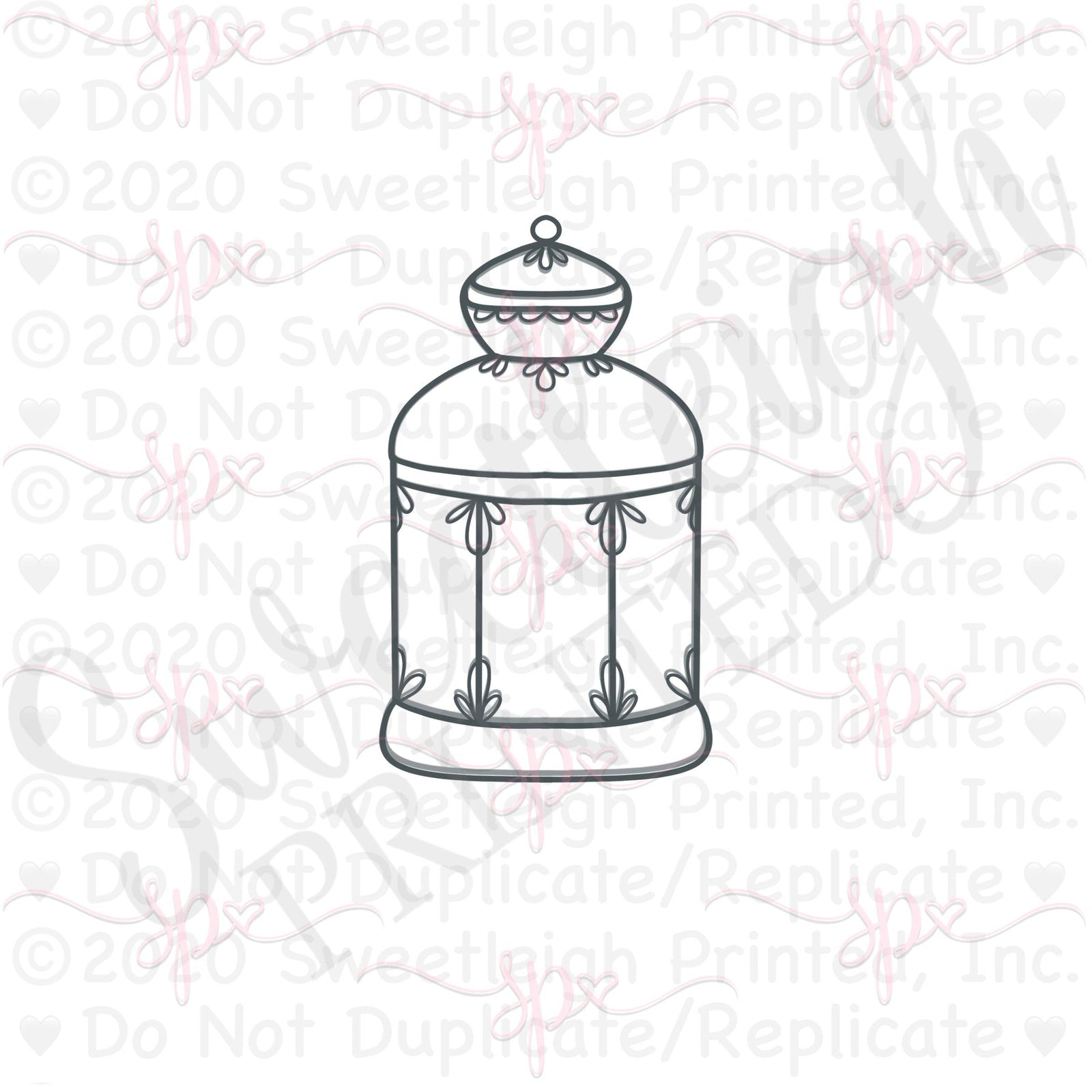 Lantern 2 Cookie Cutter - Sweetleigh 