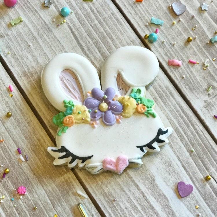 Lashes Bunny Face Cookie Cutter - Sweetleigh 