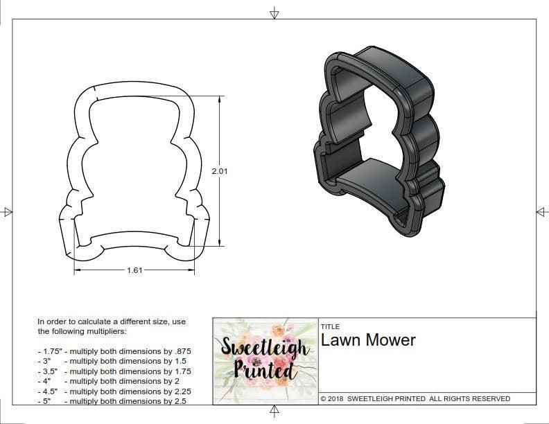 Lawn Mower Cookie Cutter - Sweetleigh 