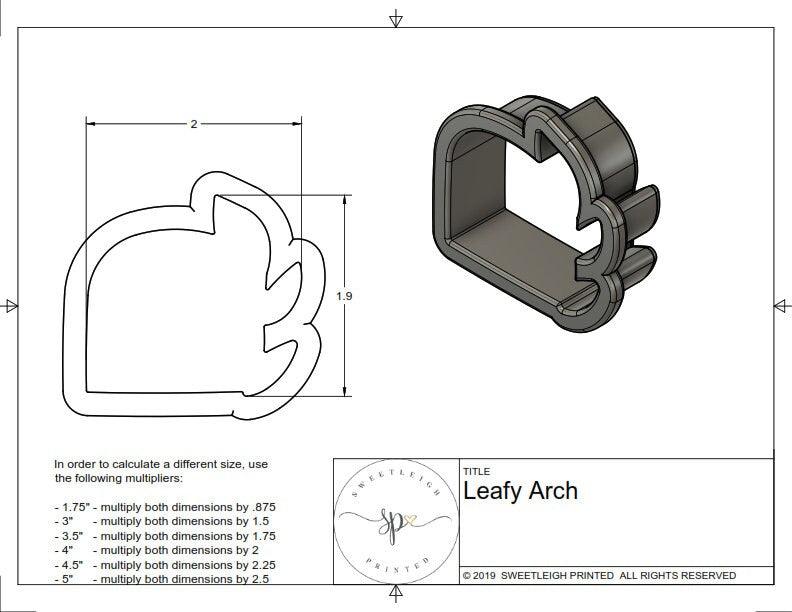 Leafy Arch Cookie Cutter - Sweetleigh 