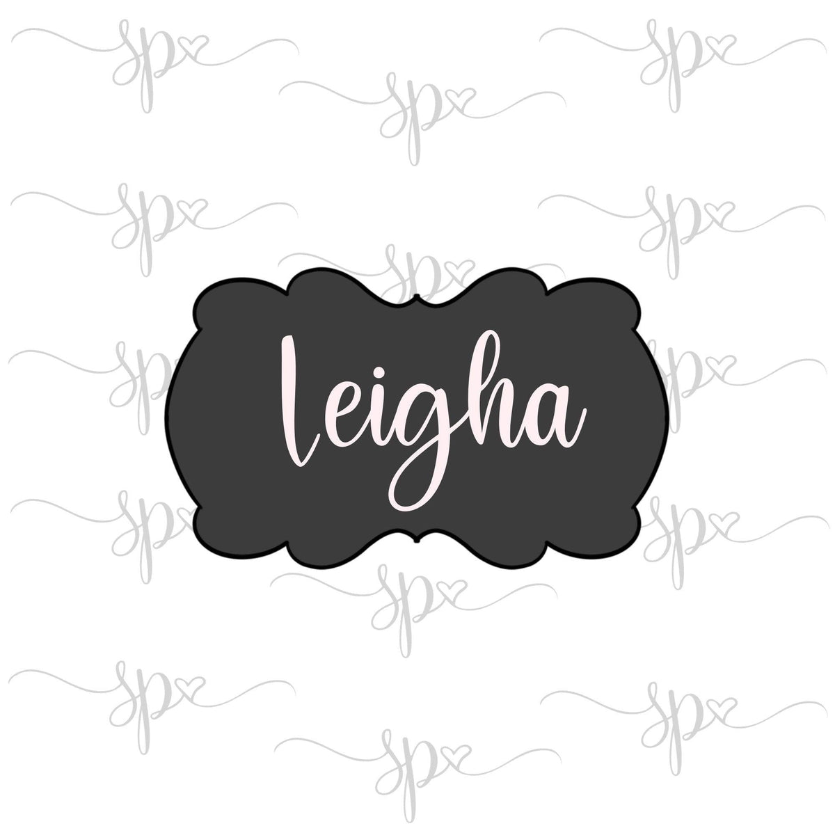 Leigha Plaque Cookie Cutter - Sweetleigh 