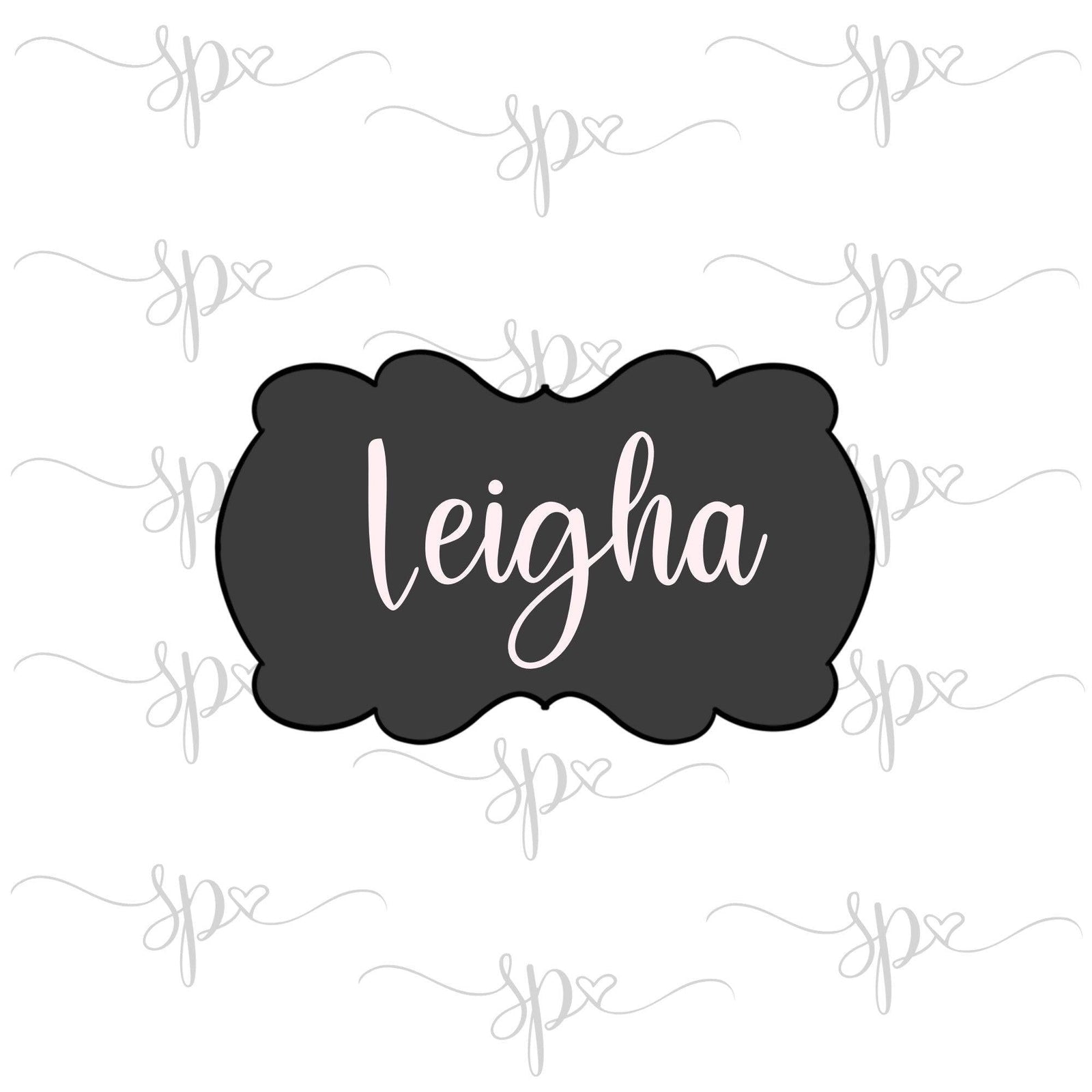 Leigha Plaque Cookie Cutter - Sweetleigh 