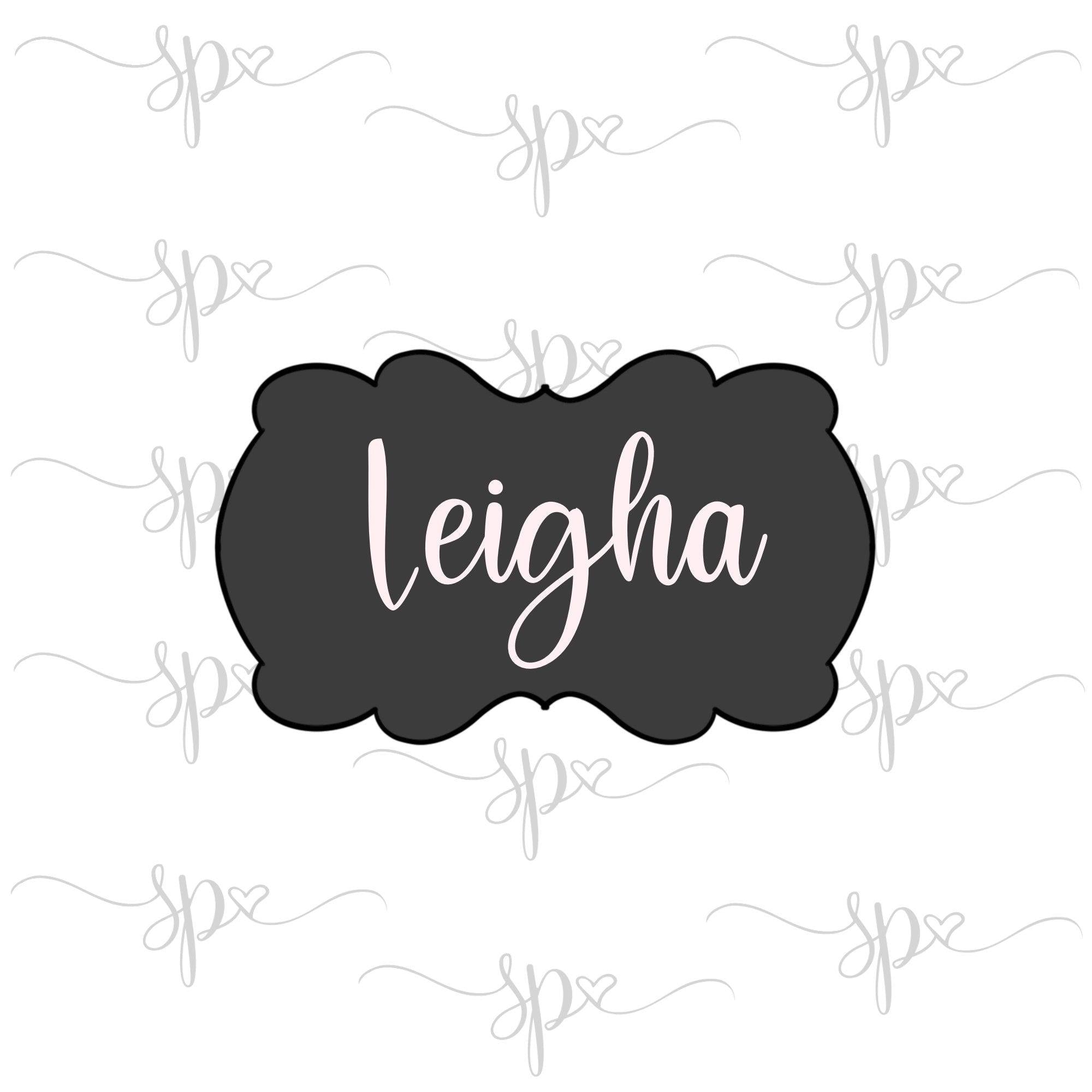 Leigha Plaque Cookie Cutter - Sweetleigh 