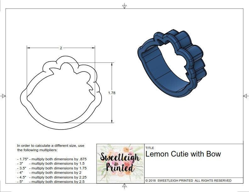 Lemon Cookie Cutter - Sweetleigh 